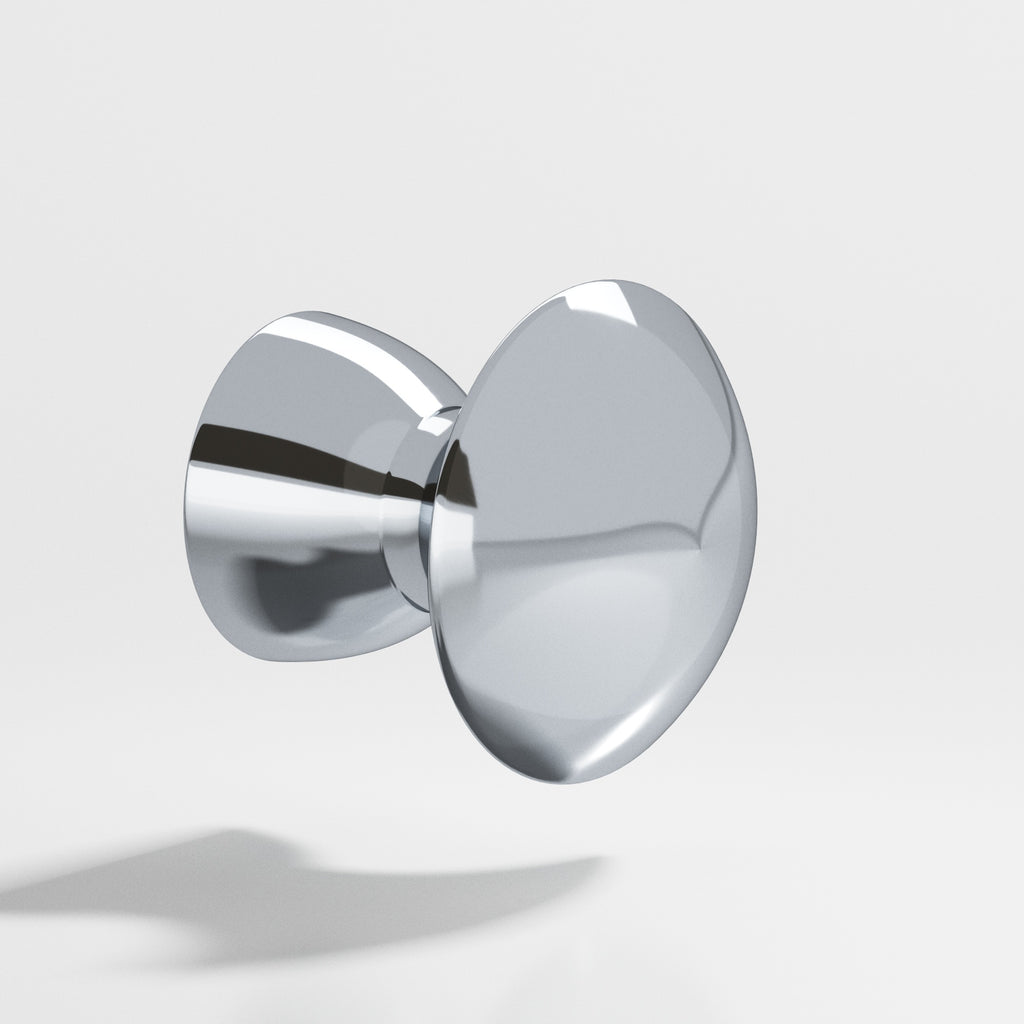 Colonial Bronze Series 117 1" Round Cabinet Knob Polished Chrome / 1"