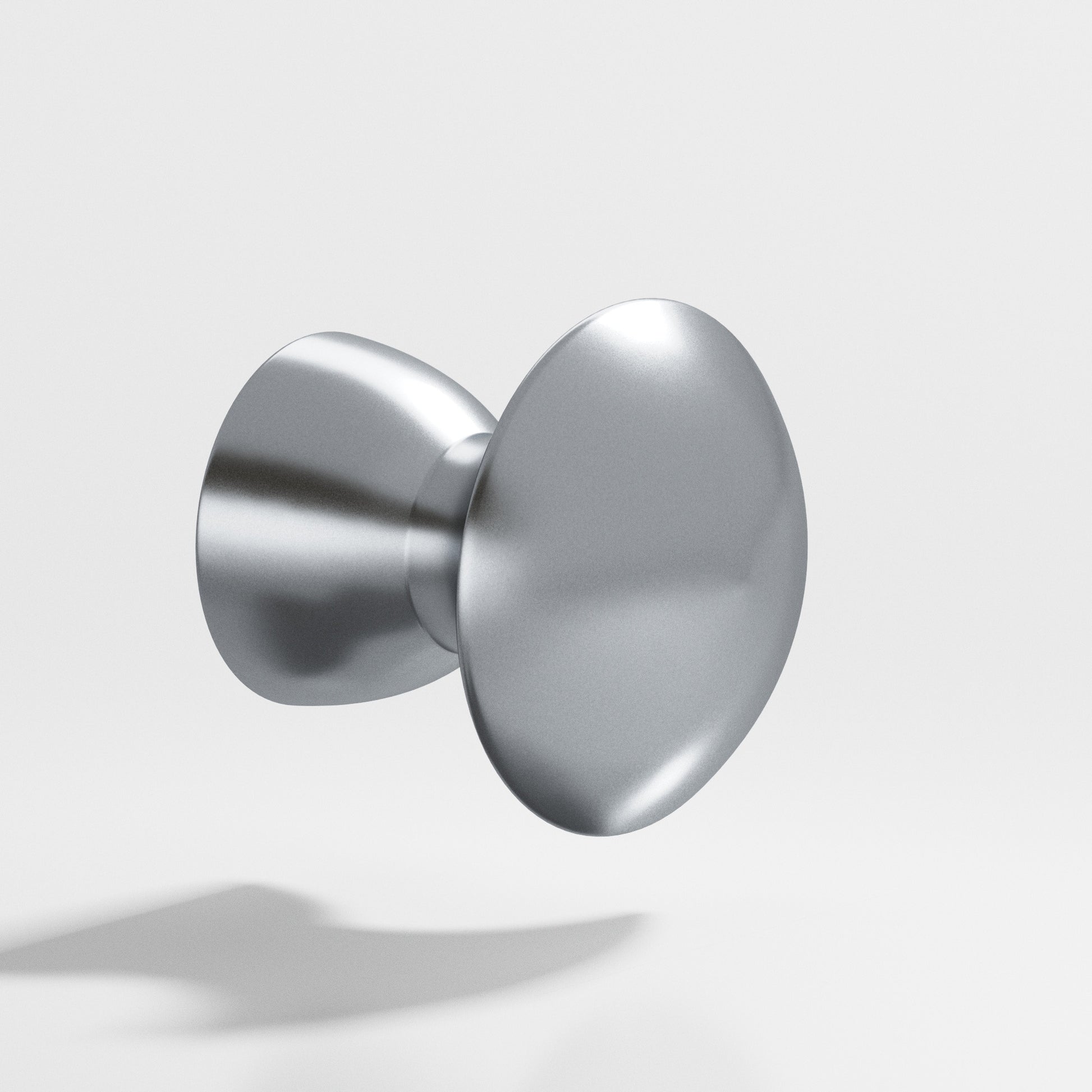 Colonial Bronze Series 118 1.25" Round Cabinet Knob Back-To-Back Shower Kit Satin Chrome / 1.25"