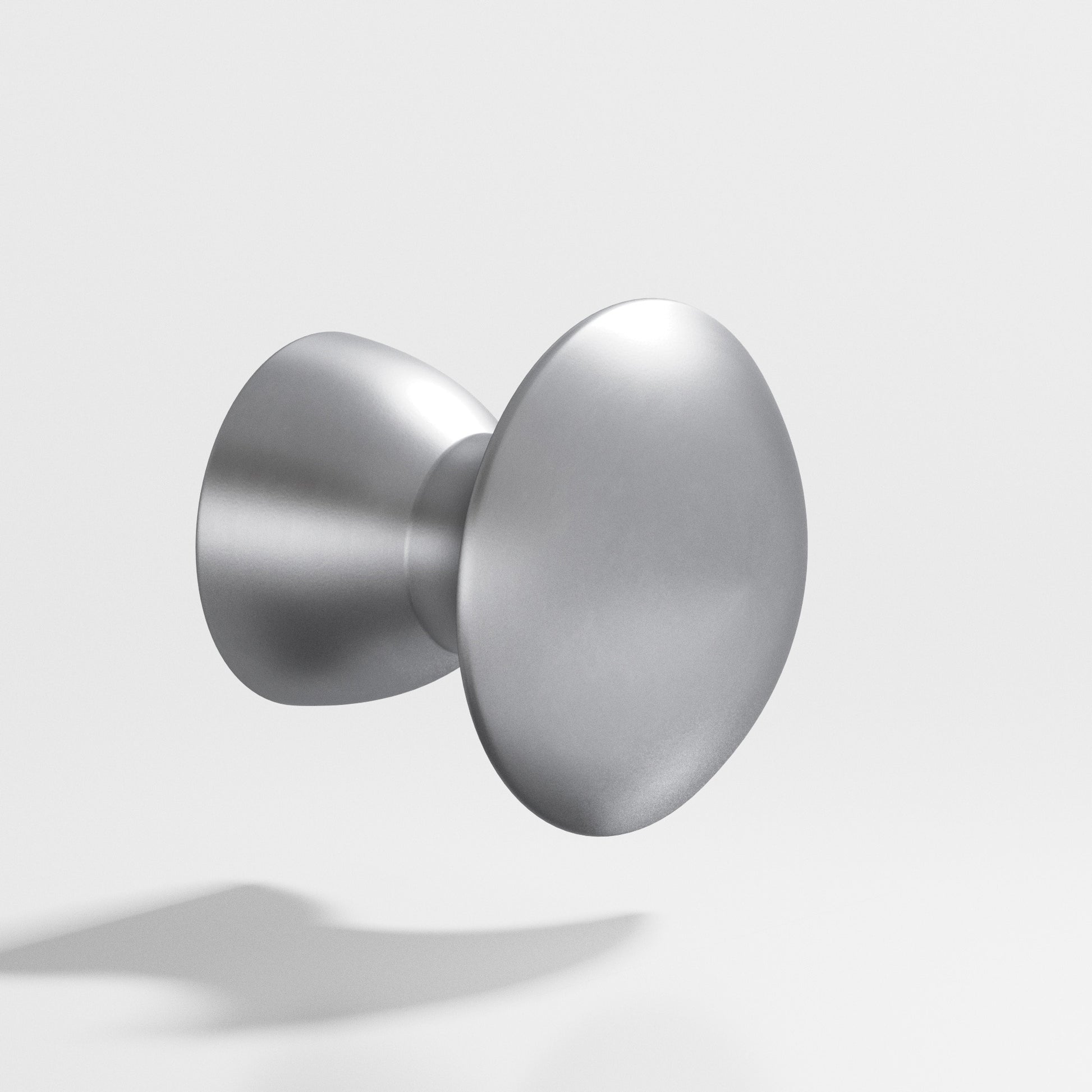 Colonial Bronze Series 118 1.25" Round Cabinet Knob Back-To-Back Shower Kit Matte Satin Chrome / 1.25"