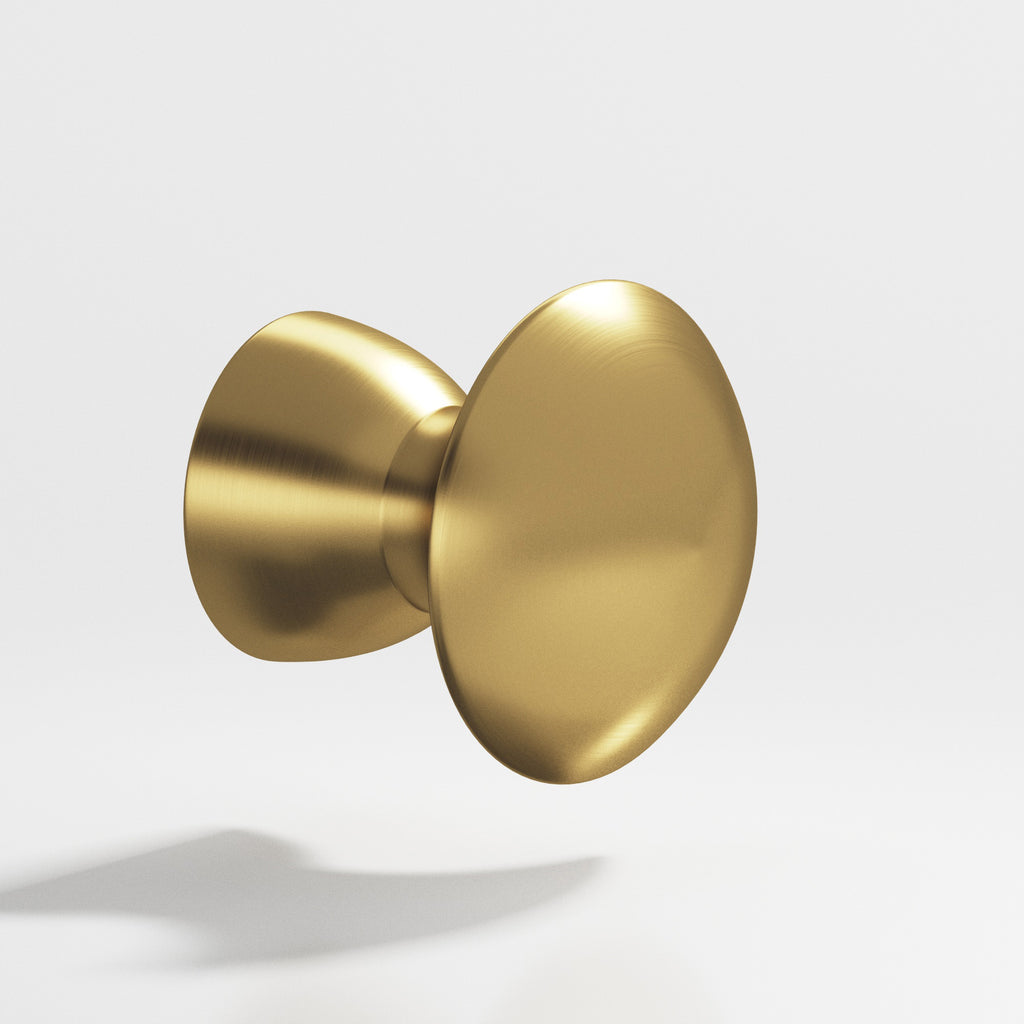 Colonial Bronze Series 117 1" Round Cabinet Knob Satin Brass / 1"