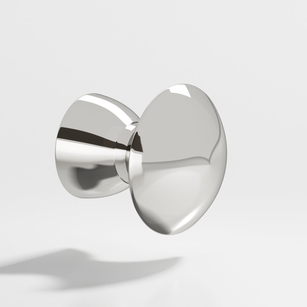 Colonial Bronze Series 117 1" Round Cabinet Knob Polished Nickel / 1"