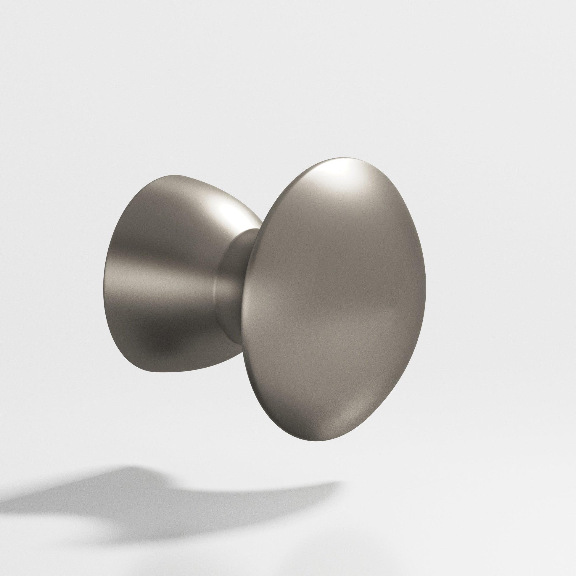 Colonial Bronze Series 118 1.25" Round Cabinet Knob Back-To-Back Shower Kit Matte Pewter / 1.25"