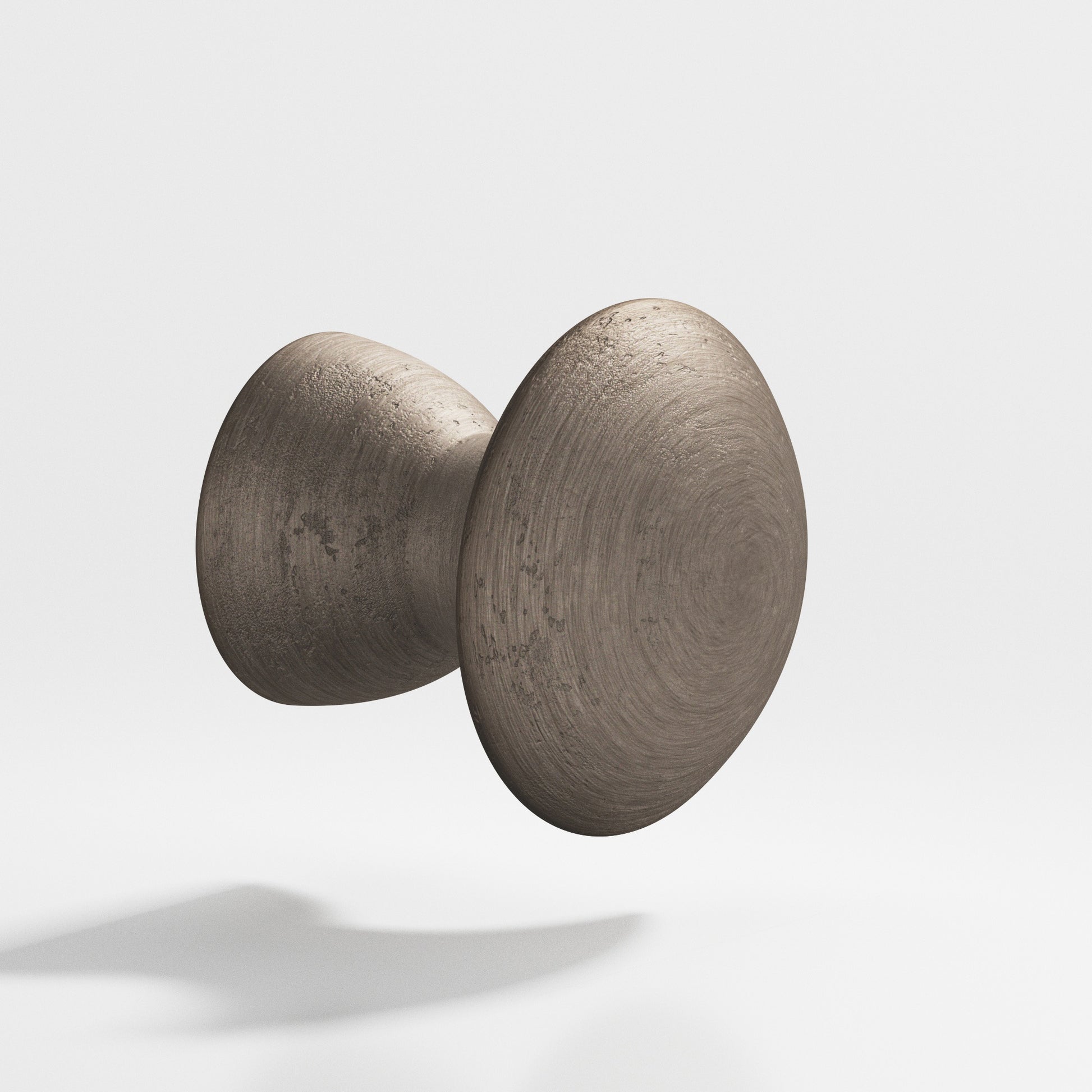 Colonial Bronze Series 118 1.25" Round Cabinet Knob Back-To-Back Shower Kit Distressed Pewter / 1.25"