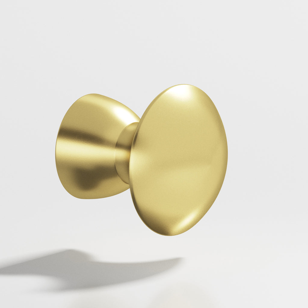 Colonial Bronze Series 117 1" Round Cabinet Knob Matte Satin Brass / 1"