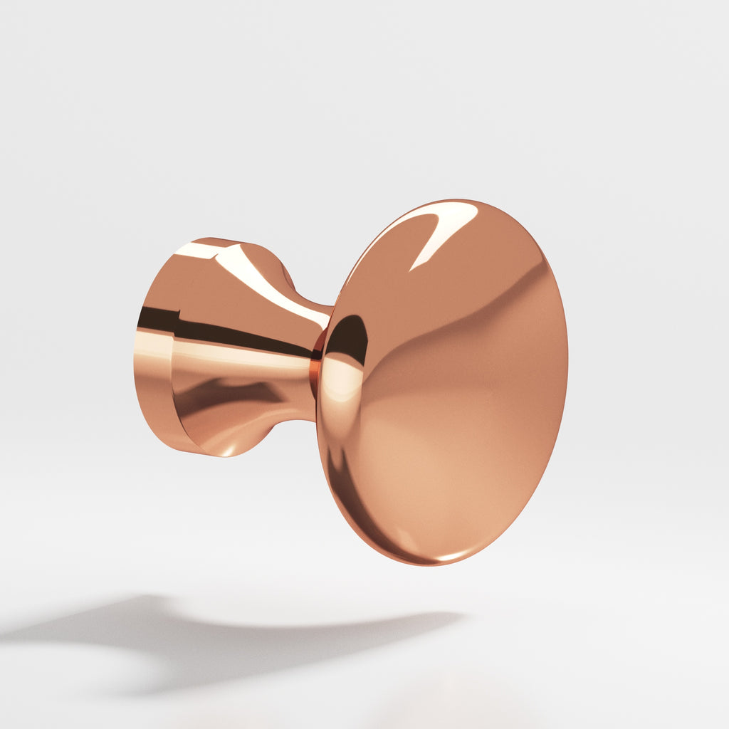 Colonial Bronze Series 115 .875" Round Cabinet Knob Polished Copper / .875"