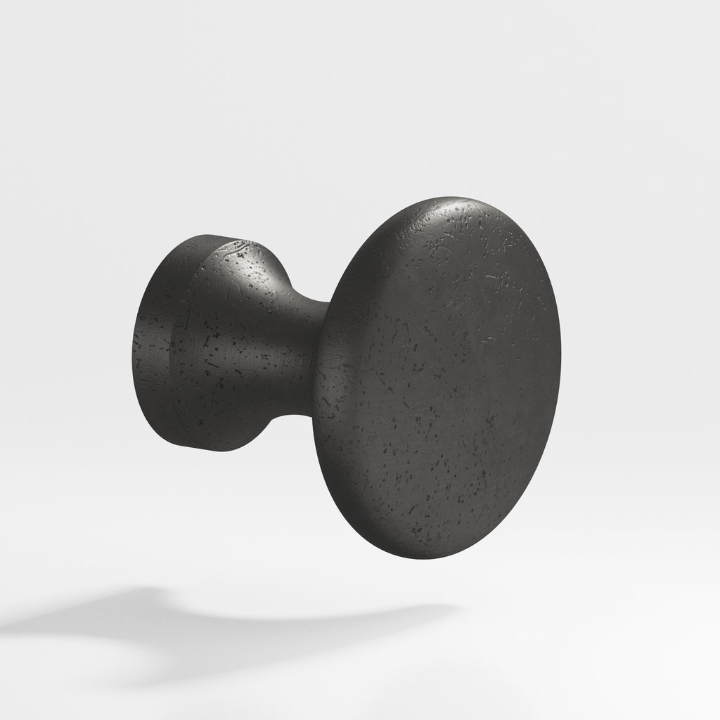 Colonial Bronze Series 115 .875" Round Cabinet Knob Distressed Satin Black / .875"
