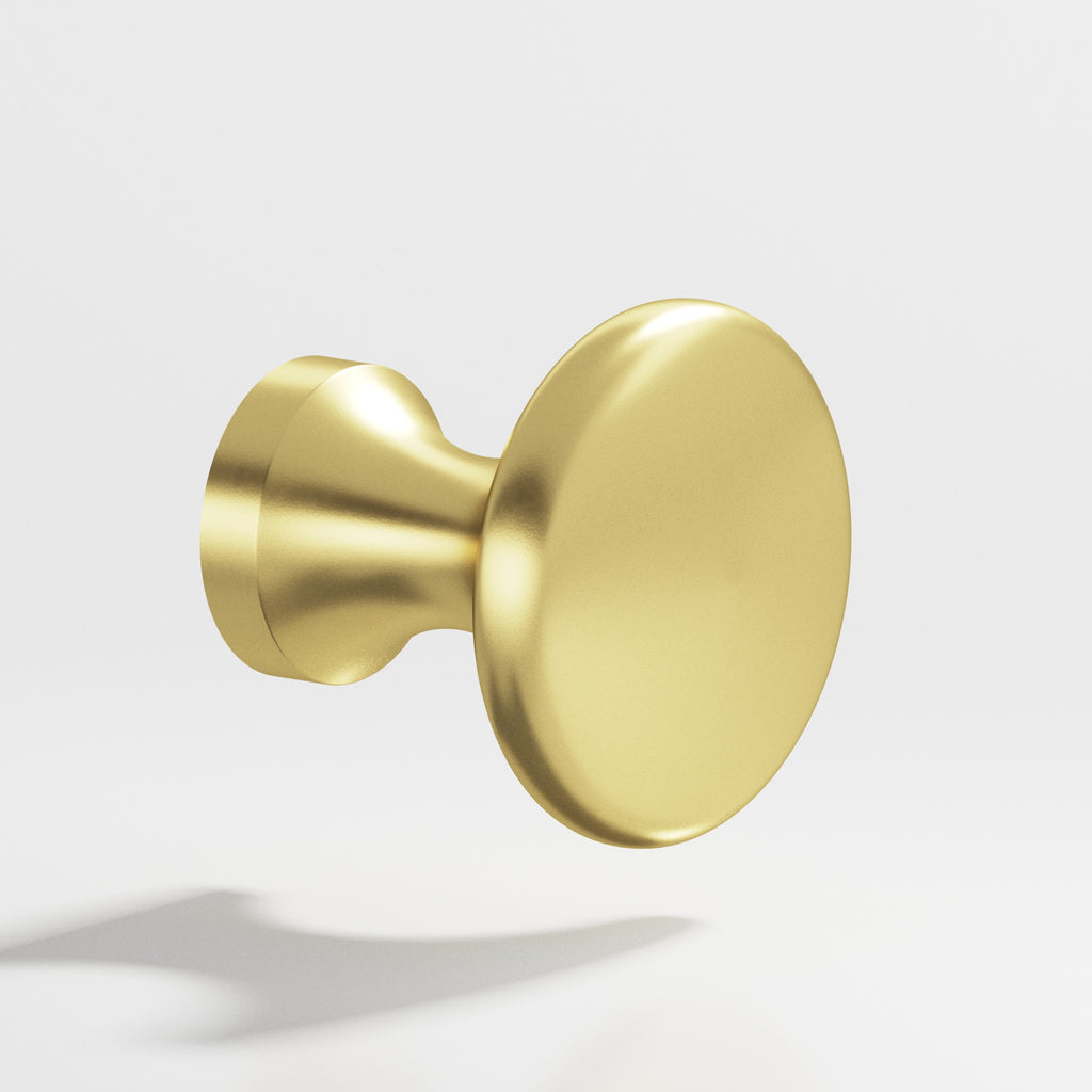 Colonial Bronze Series 115 .875" Round Cabinet Knob Matte Satin Brass / .875"