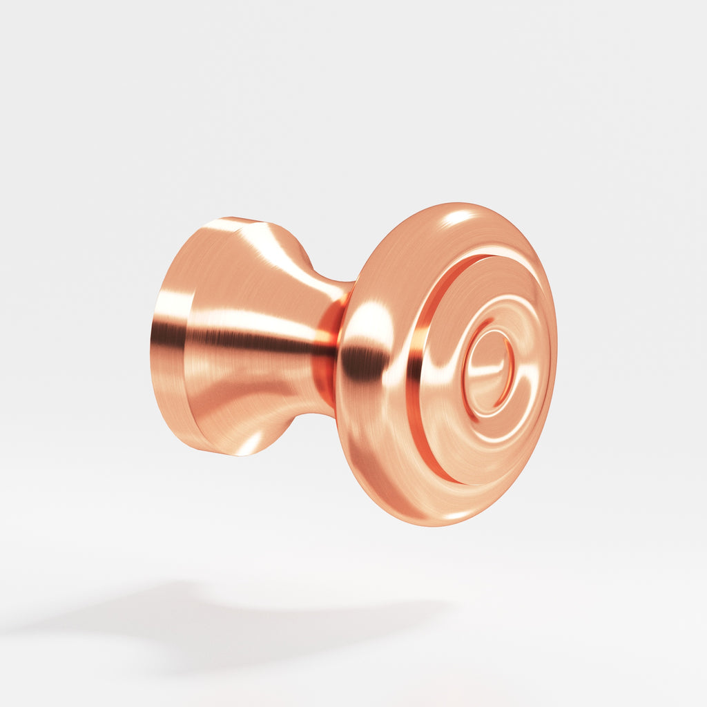 Colonial Bronze Series 150 1.5" Round Cabinet Knob Back-To-Back Shower Kit Satin Copper / 1.5"
