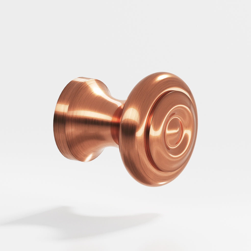 Colonial Bronze Series 150 1.5" Round Cabinet Knob Back-To-Back Shower Kit Antique Copper / 1.5"