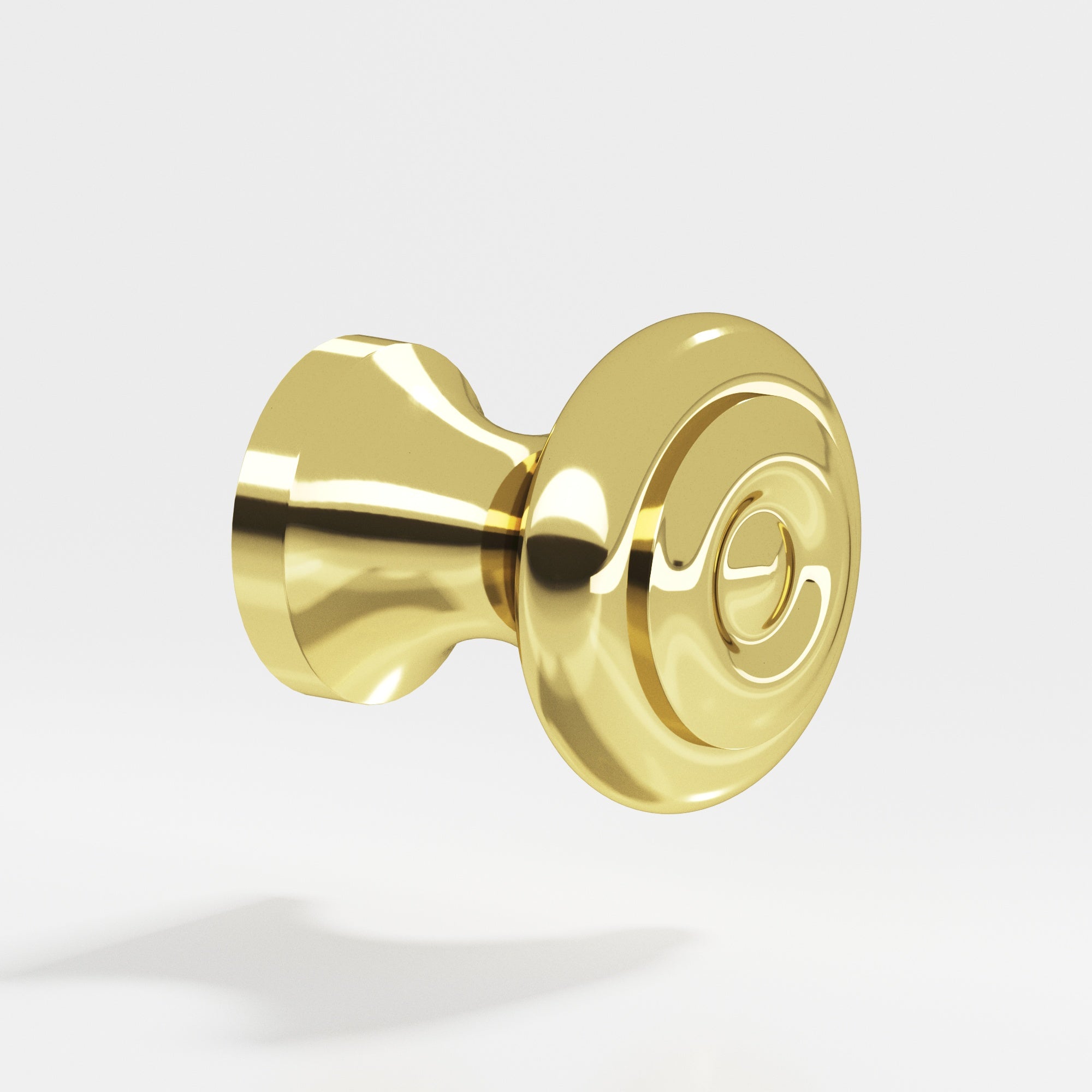 Colonial Bronze Series 139 1.125" Round Cabinet Knob Polished Brass / 1.125"
