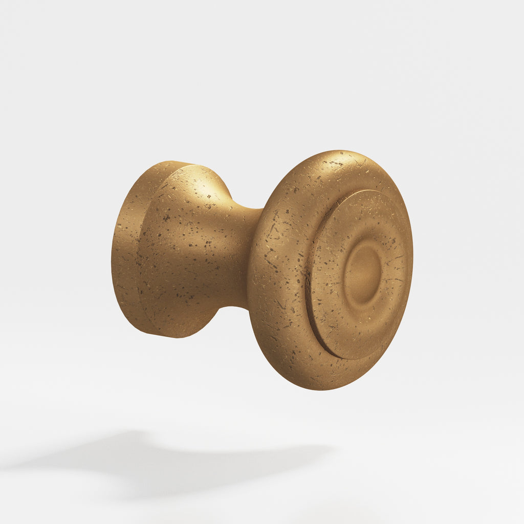 Colonial Bronze Series 129 .875" Round Cabinet Knob Distressed Light Statuary Bronze / .875"