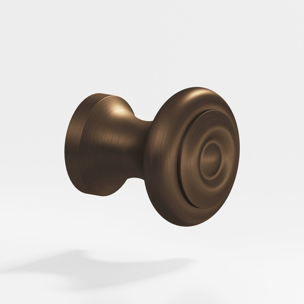 Colonial Bronze Series 150 1.5" Round Cabinet Knob Back-To-Back Shower Kit Matte Oil Rubbed Bronze / 1.5"