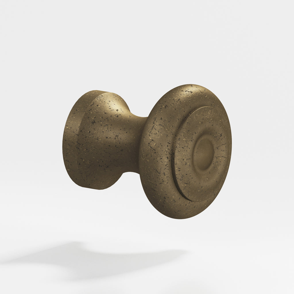 Colonial Bronze Series 129 .875" Round Cabinet Knob Distressed Oil Rubbed Bronze / .875"