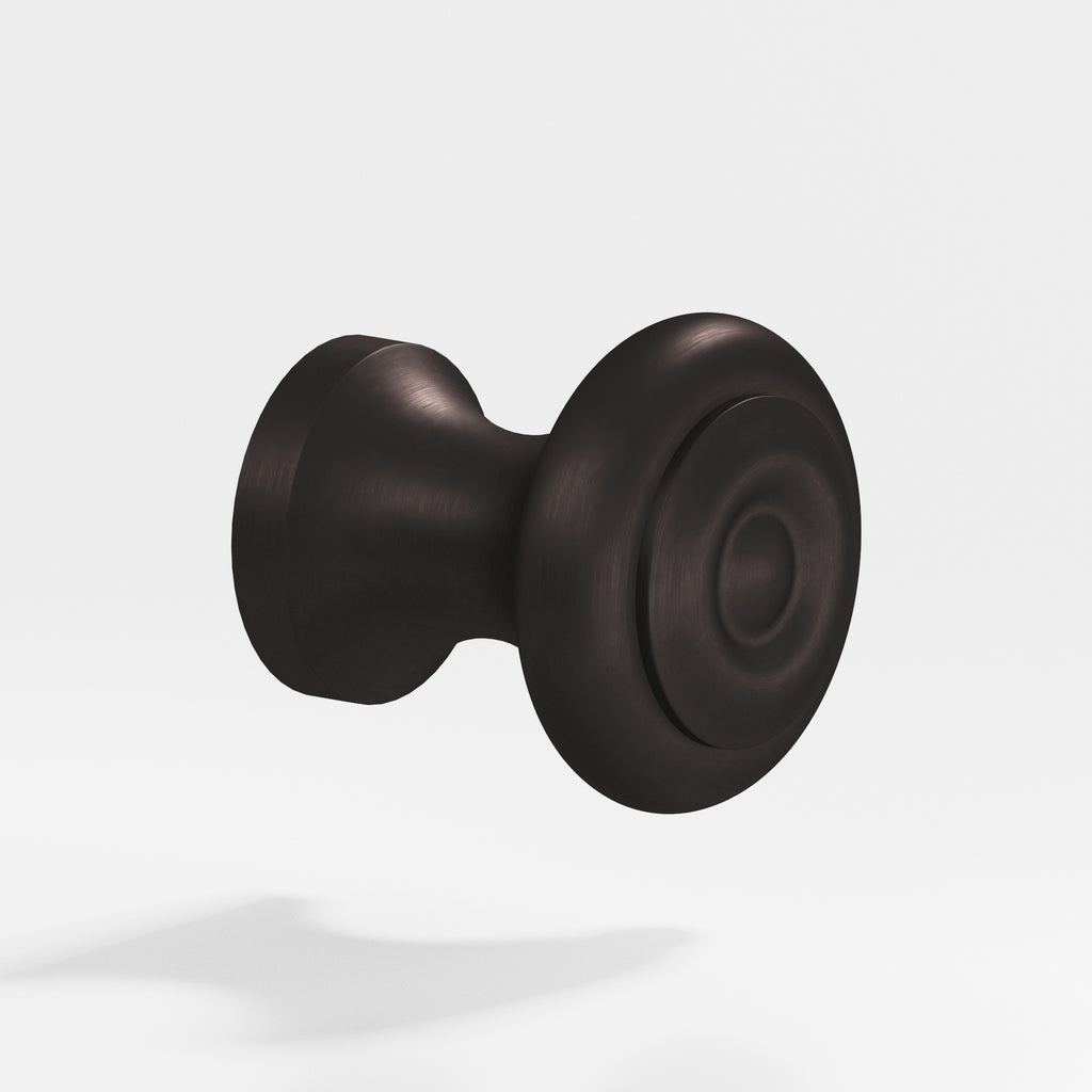 Colonial Bronze Series 150 1.5" Round Cabinet Knob Back-To-Back Shower Kit Matte Dark Statuary Bronze / 1.5"
