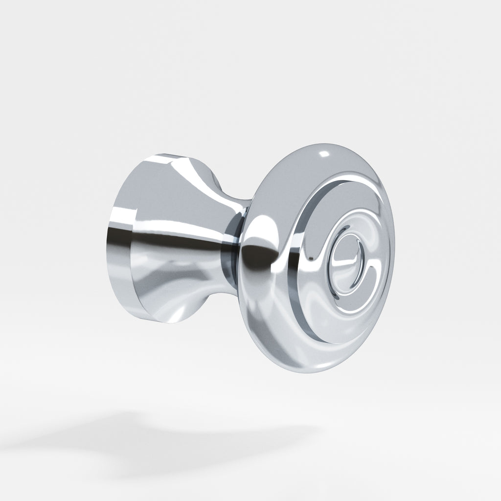 Colonial Bronze Series 129 .875" Round Cabinet Knob Polished Chrome / .875"