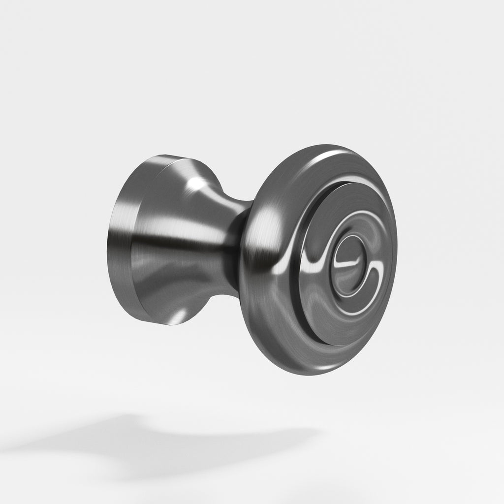 Colonial Bronze Series 150 1.5" Round Cabinet Knob Back-To-Back Shower Kit Graphite / 1.5"