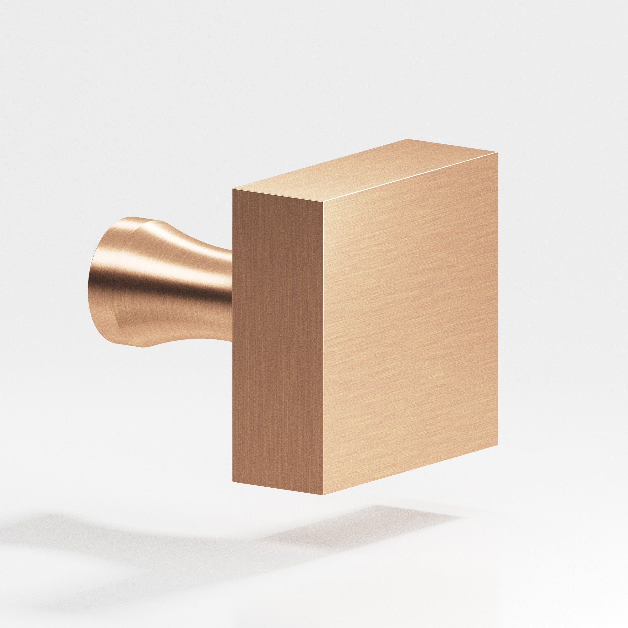 Colonial Bronze Series 122 1.5" Square Cabinet Knob With Flared Post Satin Bronze / 1.5"