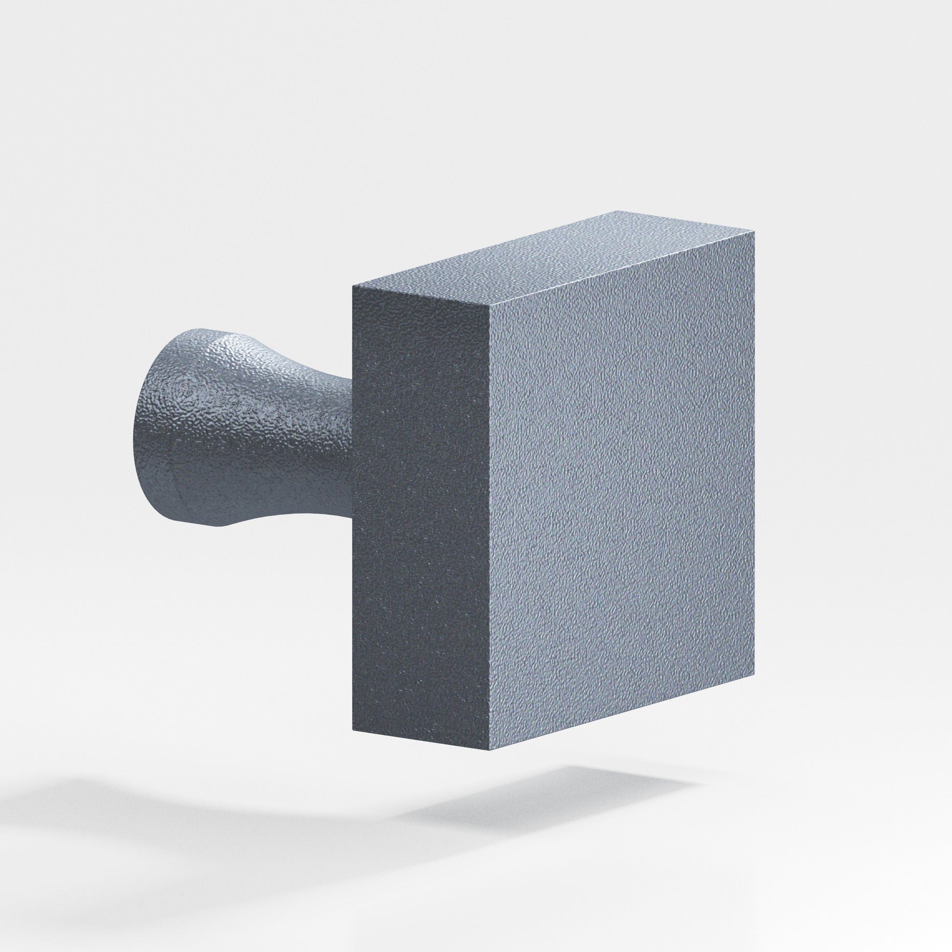 Colonial Bronze Series 122 1.5" Square Cabinet Knob With Flared Post Frost Chrome™ / 1.5"