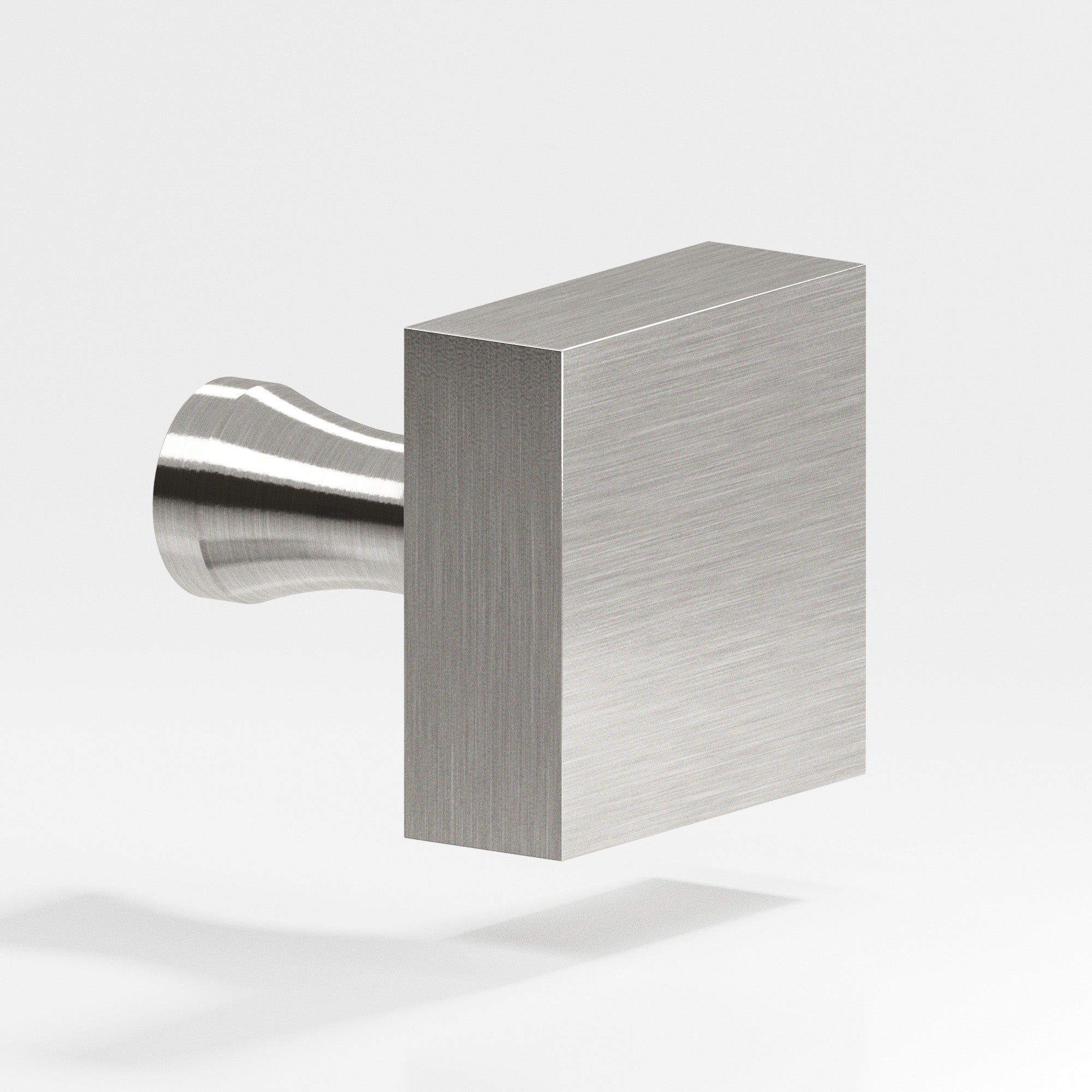 Colonial Bronze Series 121 1.25" Square Cabinet Knob With Flared Post Nickel Stainless / 1.25"