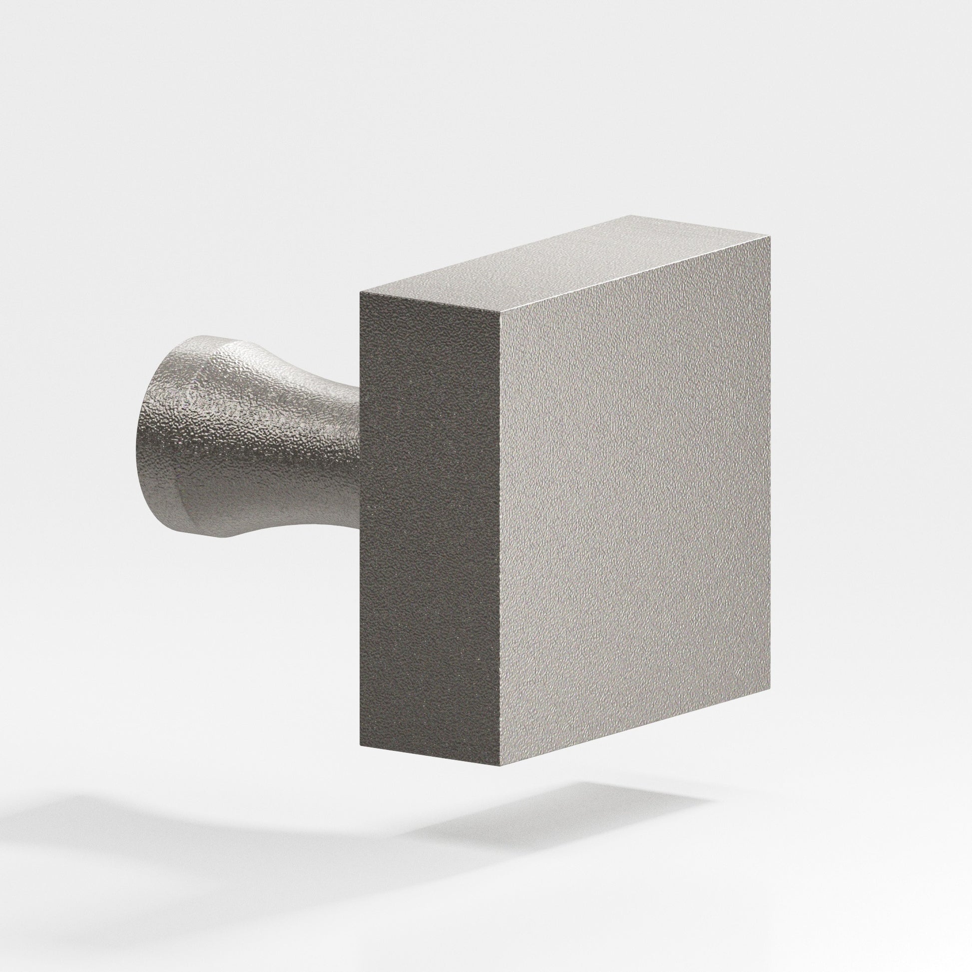 Colonial Bronze Series 120 1" Square Cabinet Knob With Flared Post Frost Nickel™ / 1"