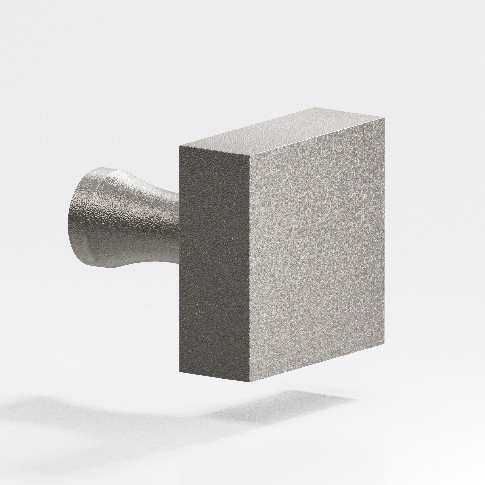 Colonial Bronze Series 122 1.5" Square Cabinet Knob With Flared Post Frost Nickel™ / 1.5"