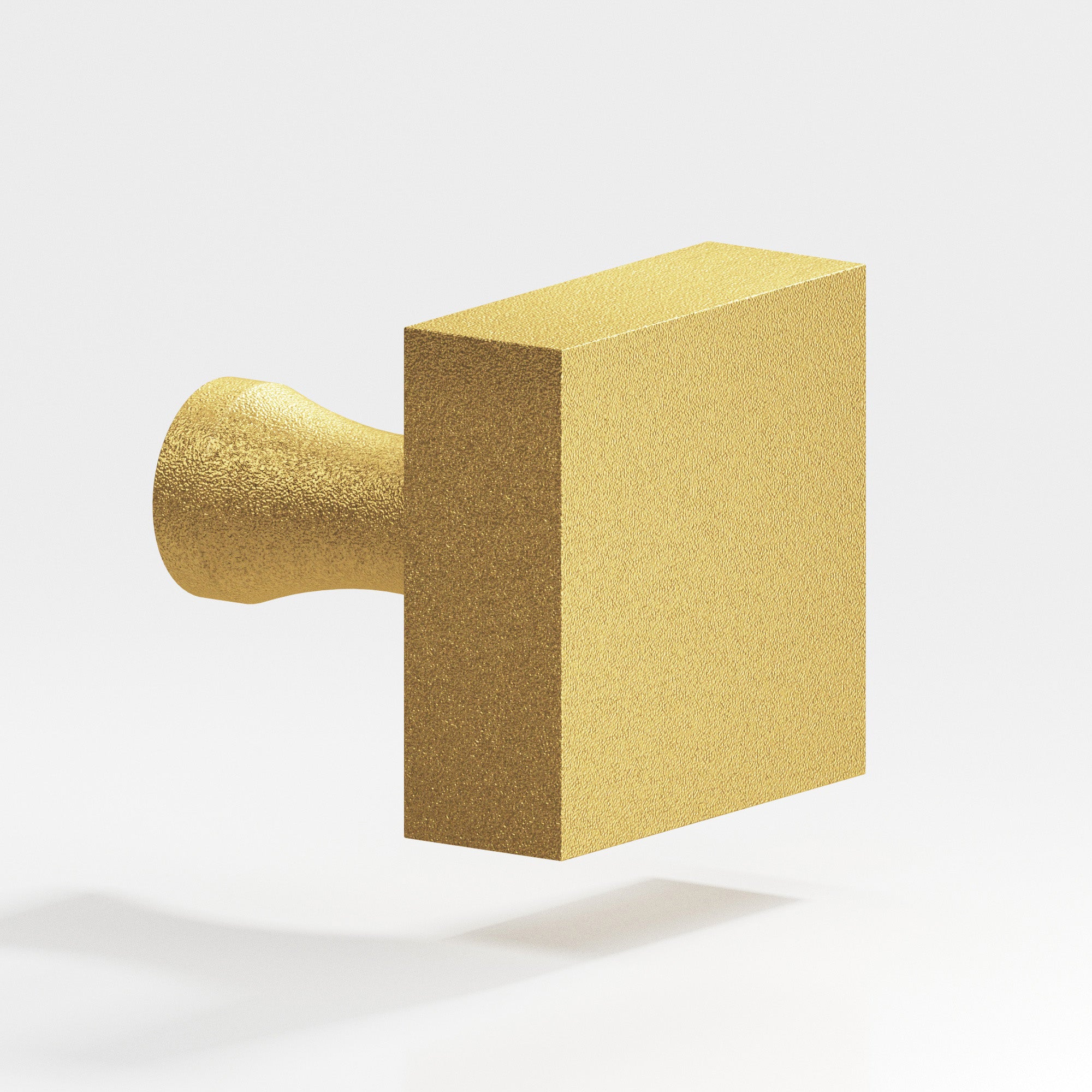 Colonial Bronze Series 122 1.5" Square Cabinet Knob With Flared Post Frost Brass™ / 1.5"