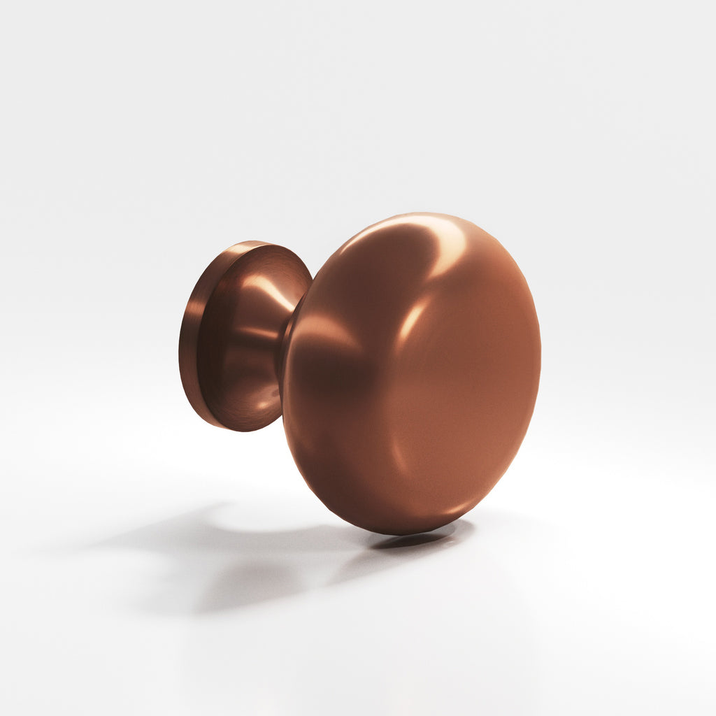 Colonial Bronze Series 193 1.5" Round Cabinet Knob Back-To-Back Shower Kit Matte Antique Copper / 1.5"