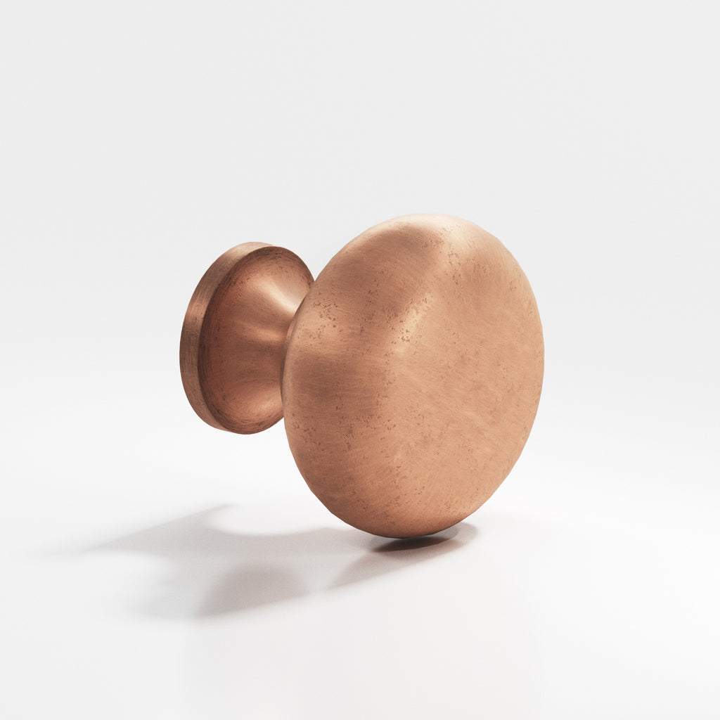 Colonial Bronze Series 193 1.5" Round Cabinet Knob Back-To-Back Shower Kit Distressed Antique Copper / 1.5"