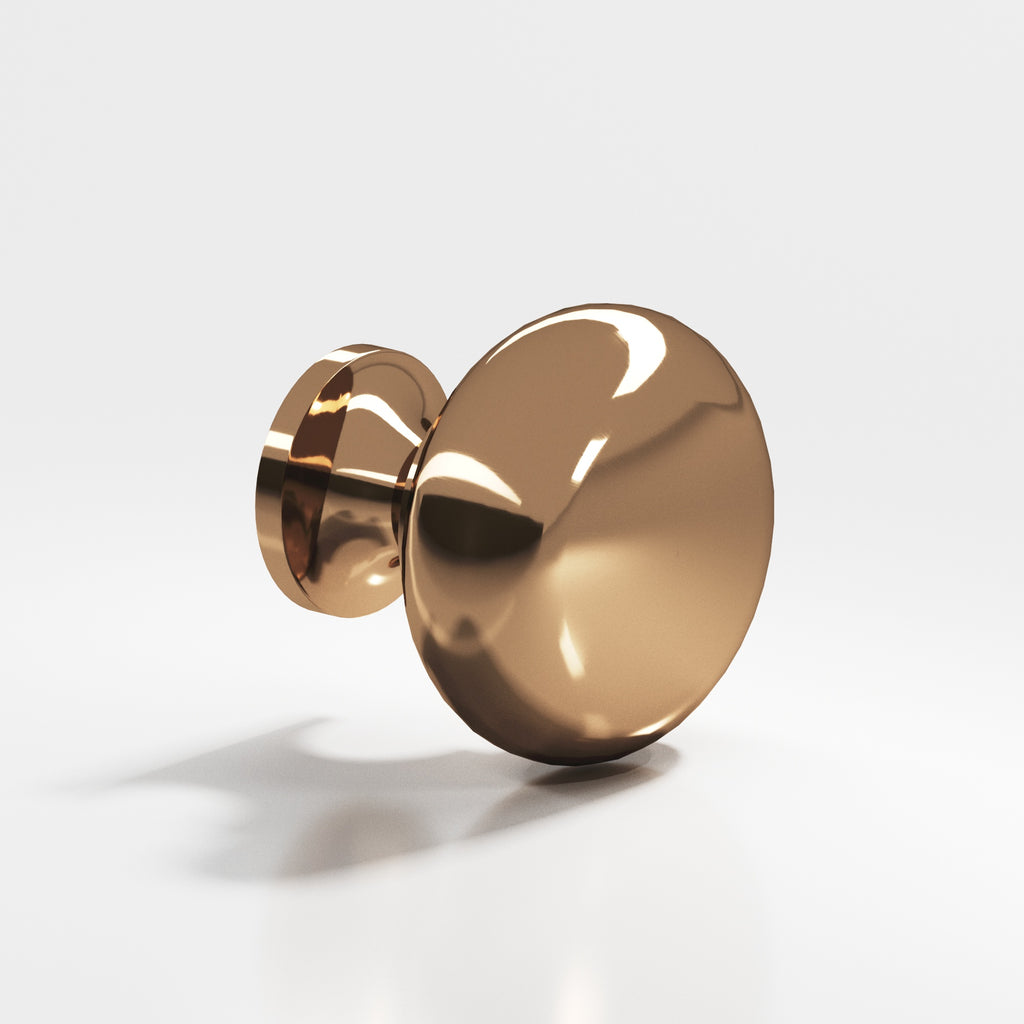 Colonial Bronze Series 191 1" Round Cabinet Knob Polished Bronze / 1"