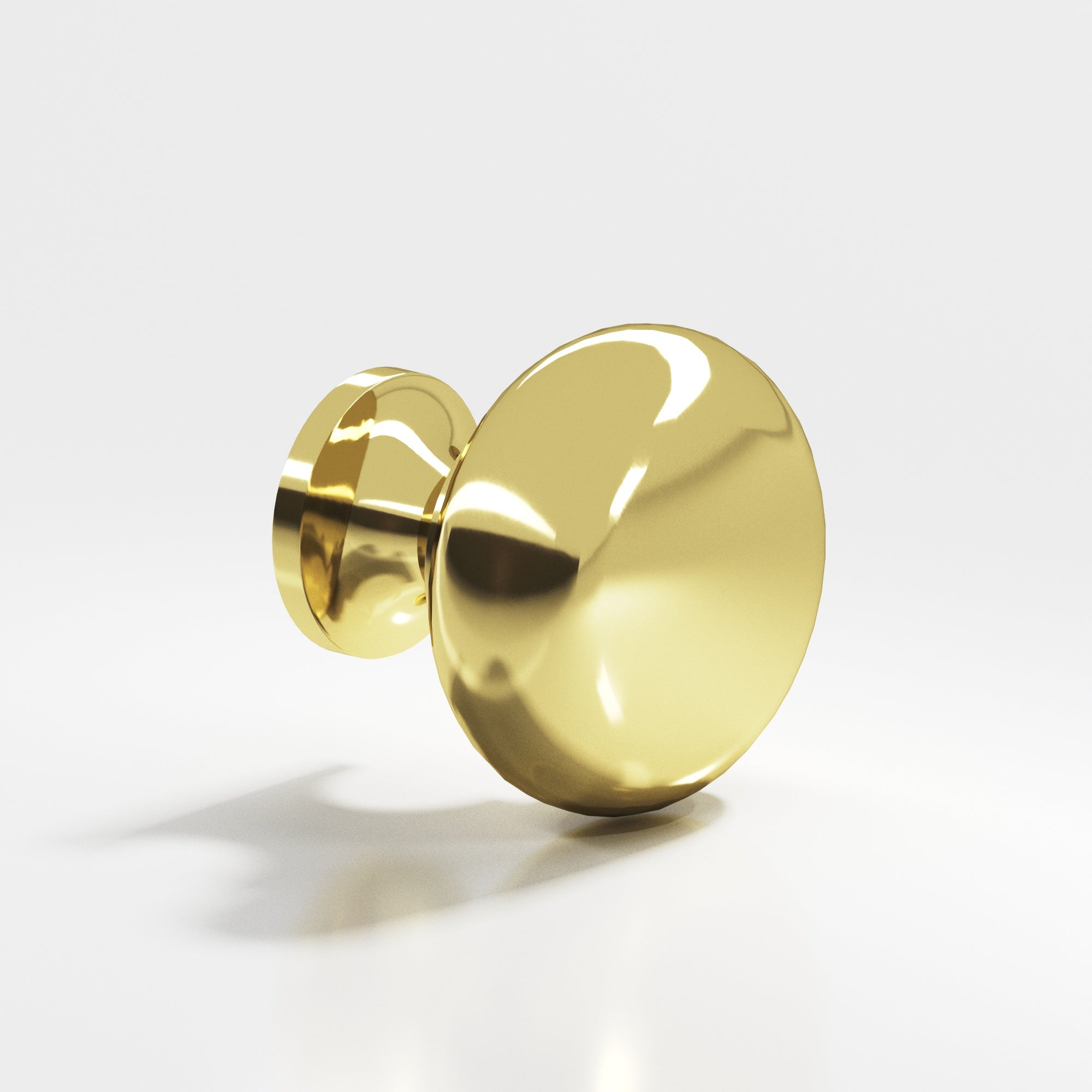 Colonial Bronze Series 193 1.5" Round Cabinet Knob Back-To-Back Shower Kit Polished Brass / 1.5"