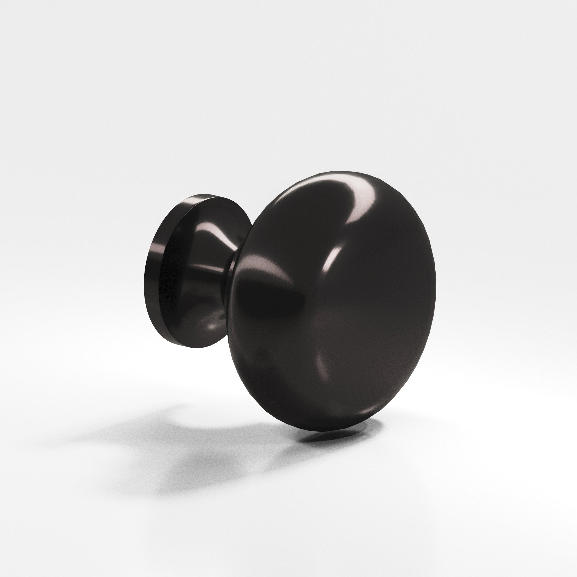Colonial Bronze Series 190 .75" Round Cabinet Knob Satin Black / .75"