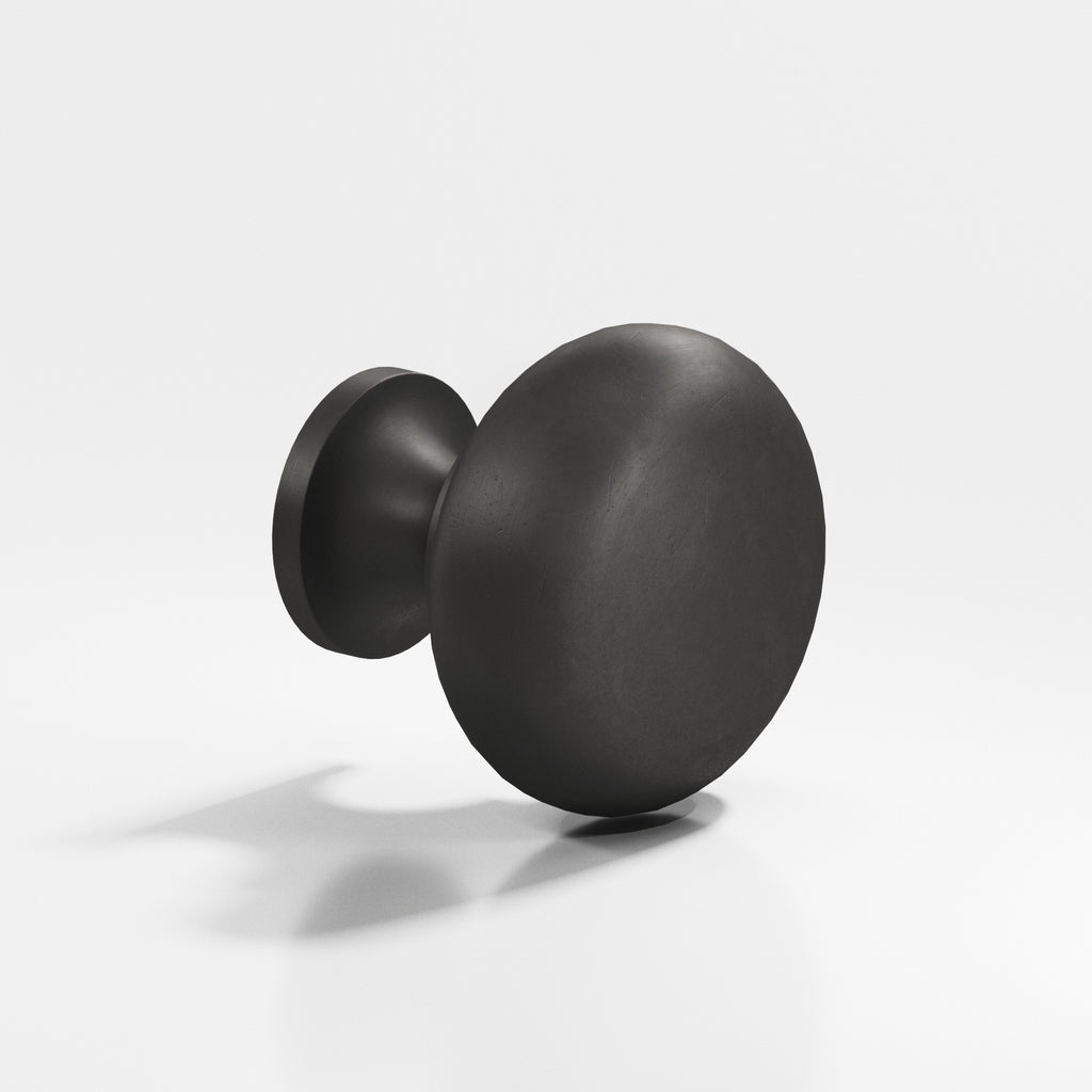 Colonial Bronze Series 191 1" Round Cabinet Knob Distressed Satin Black / 1"