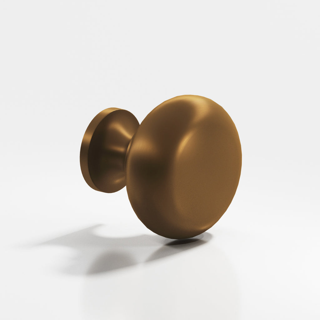 Colonial Bronze Series 193 1.5" Round Cabinet Knob Back-To-Back Shower Kit Matte Light Statuary Bronze / 1.5"