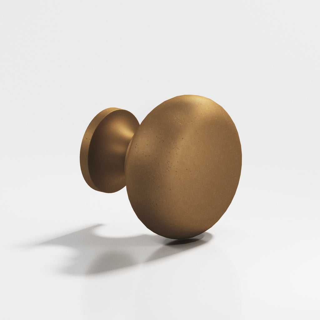 Colonial Bronze Series 124 1.125" Round Cabinet Knob Back-To-Back Shower Kit Distressed Light Statuary Bronze / 1.125"