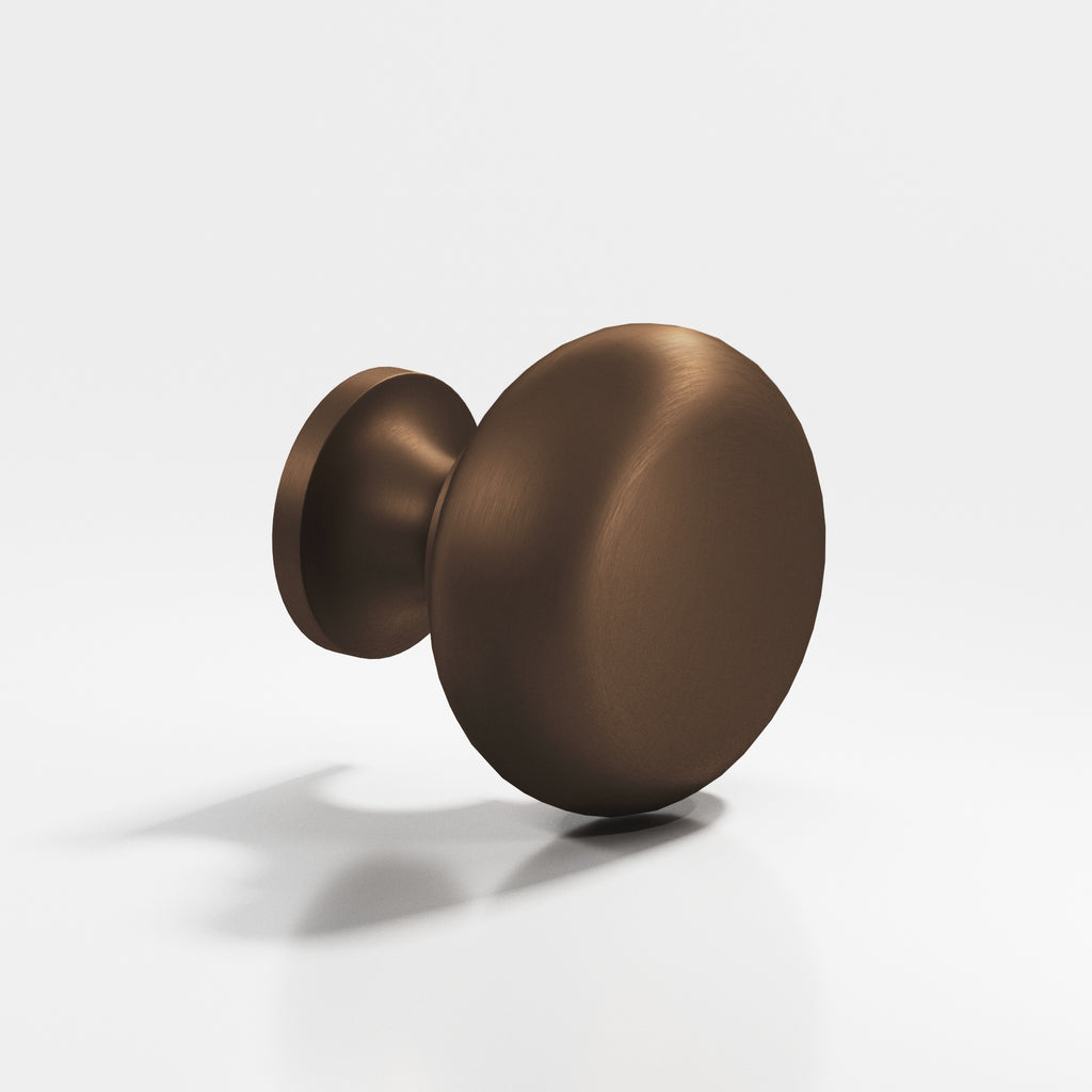 Colonial Bronze Series 193 1.5" Round Cabinet Knob Back-To-Back Shower Kit Matte Oil Rubbed Bronze / 1.5"
