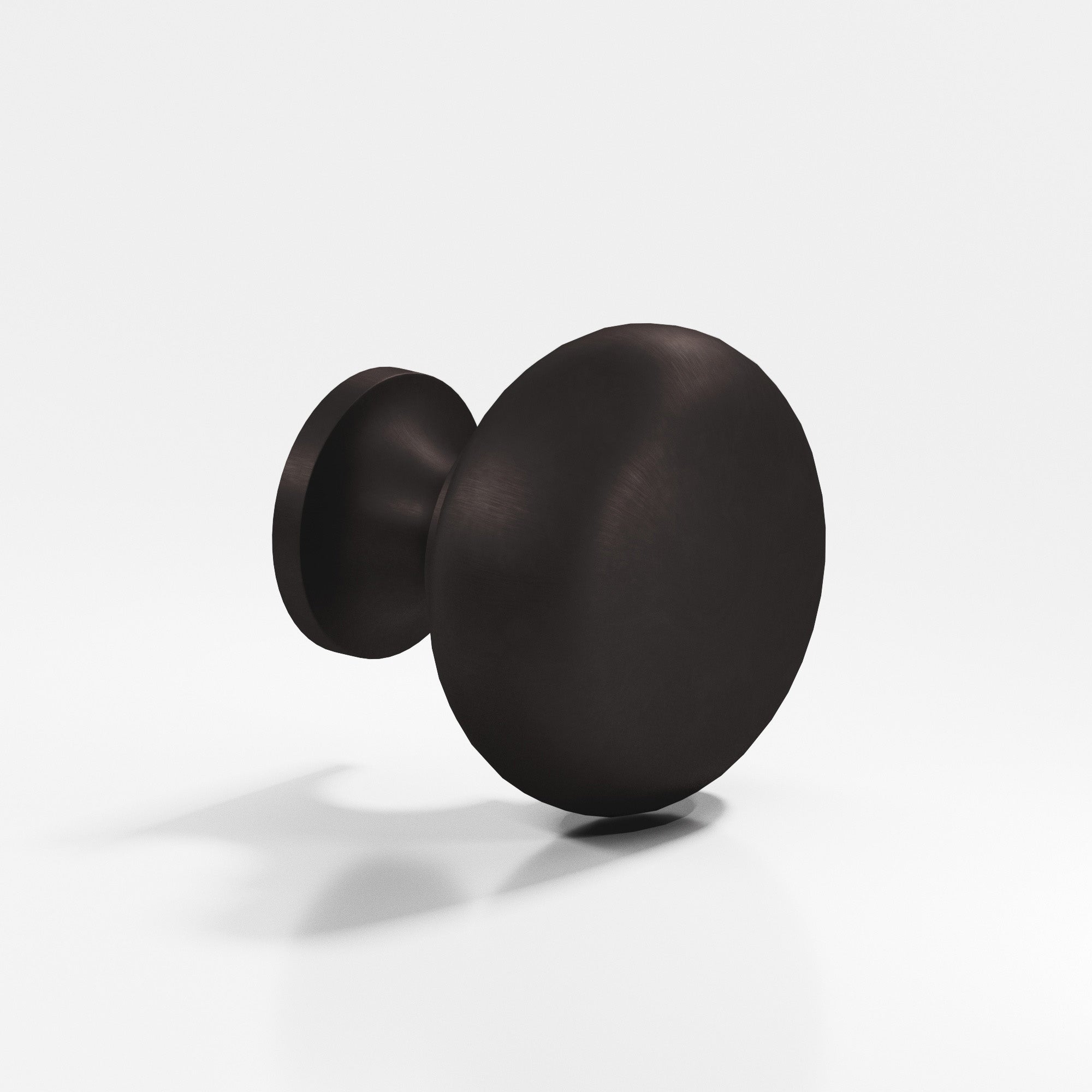 Colonial Bronze Series 124 1.125" Round Cabinet Knob Back-To-Back Shower Kit Matte Dark Statuary Bronze / 1.125"