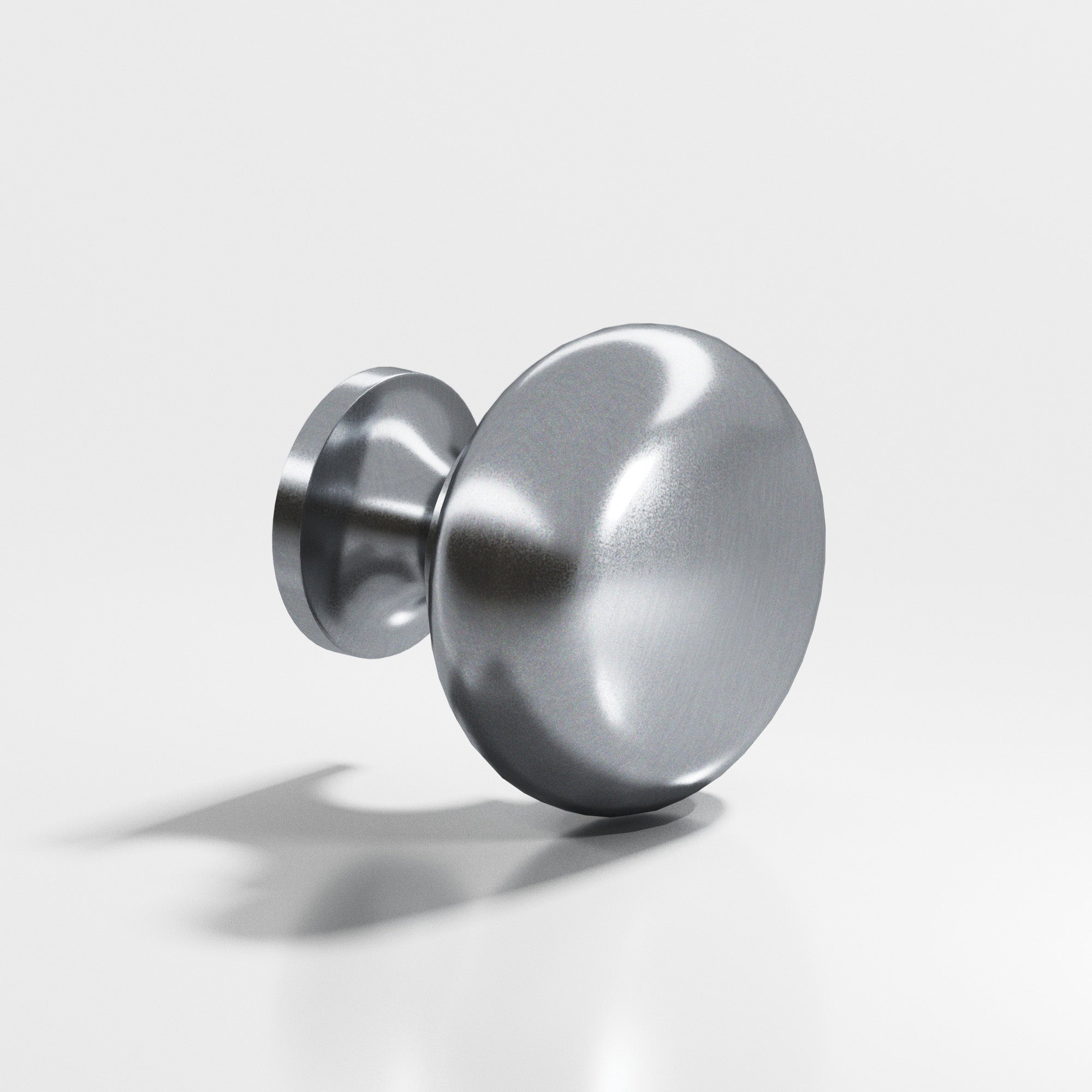 Colonial Bronze Series 124 1.125" Round Cabinet Knob Back-To-Back Shower Kit Satin Chrome / 1.125"
