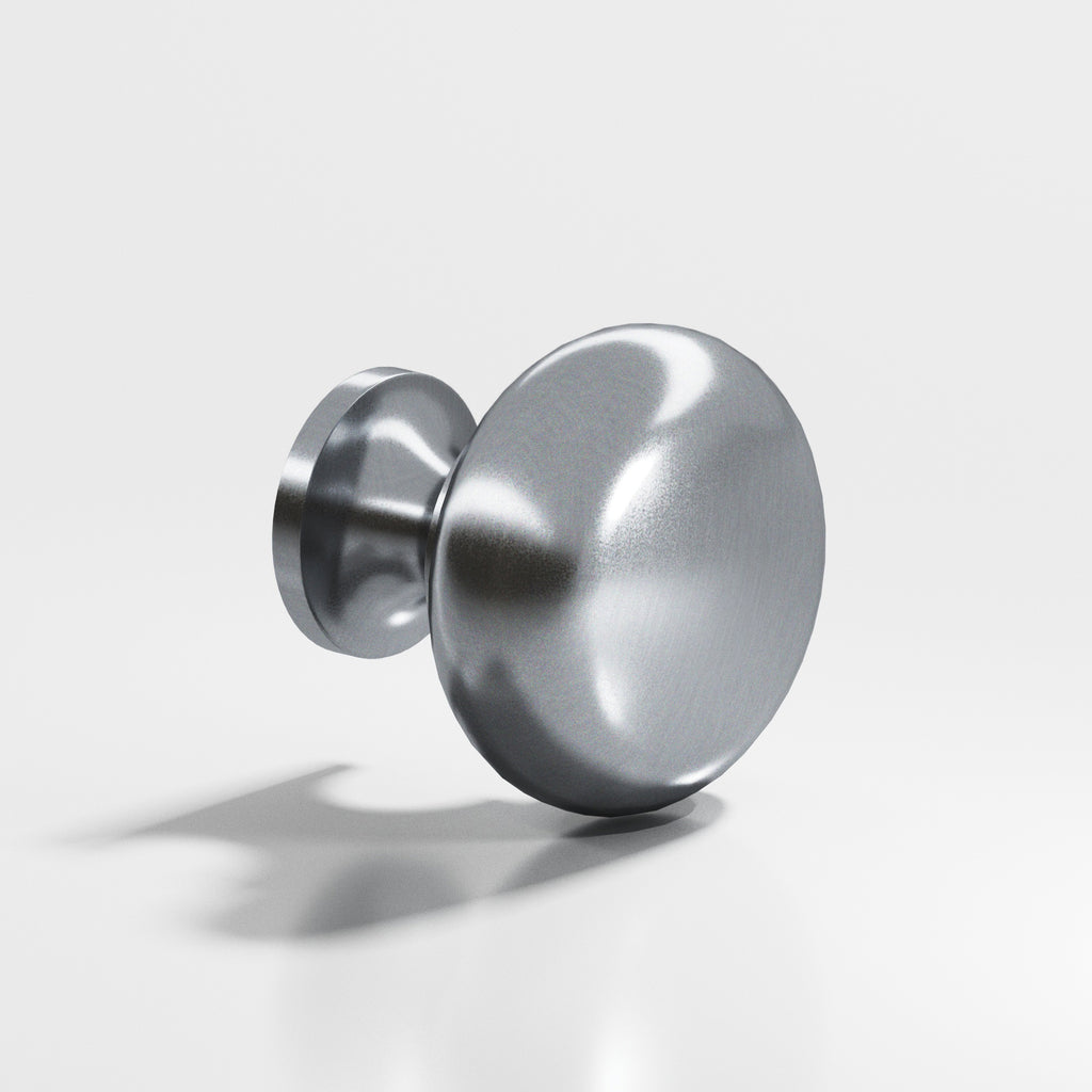 Colonial Bronze Series 193 1.5" Round Cabinet Knob Back-To-Back Shower Kit Satin Chrome / 1.5"
