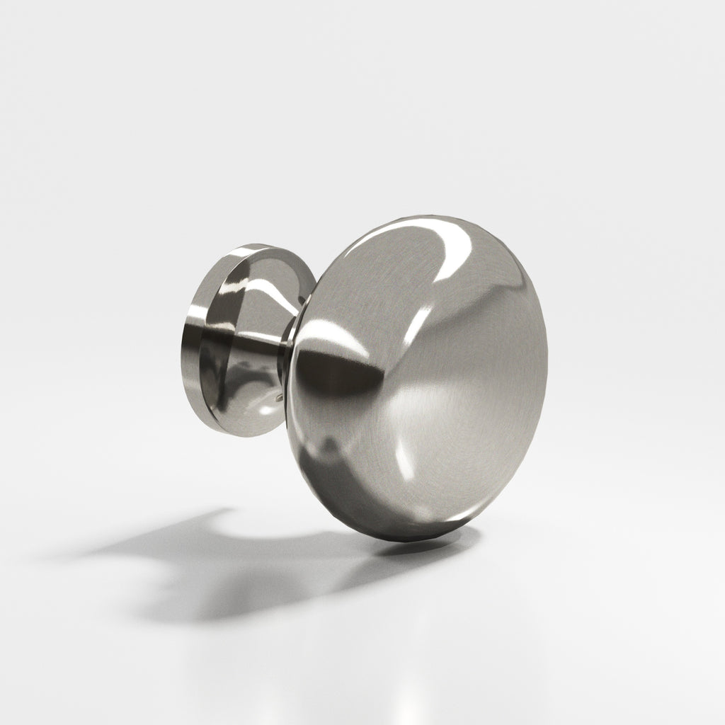 Colonial Bronze Series 193 1.5" Round Cabinet Knob Back-To-Back Shower Kit Nickel Stainless / 1.5"