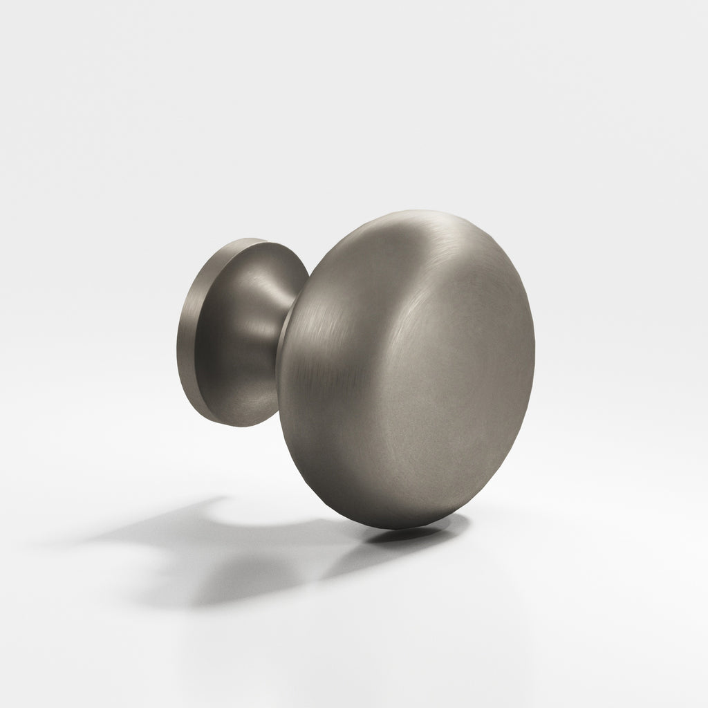 Colonial Bronze Series 193 1.5" Round Cabinet Knob Back-To-Back Shower Kit Matte Pewter / 1.5"