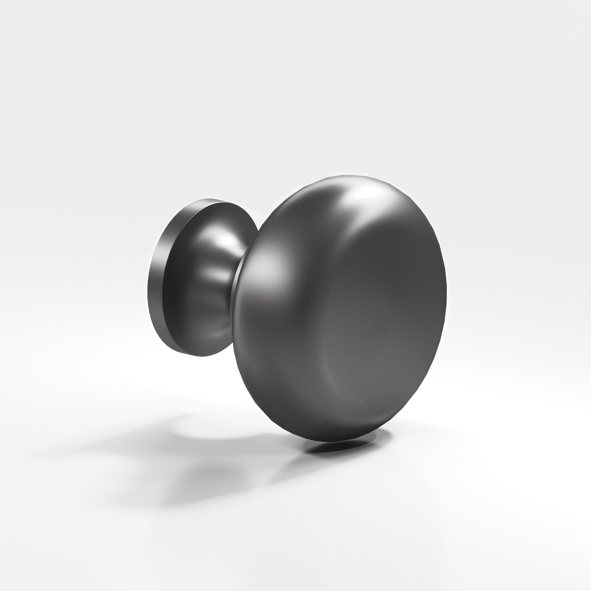 Colonial Bronze Series 193 1.5" Round Cabinet Knob Back-To-Back Shower Kit Matte Graphite / 1.5"