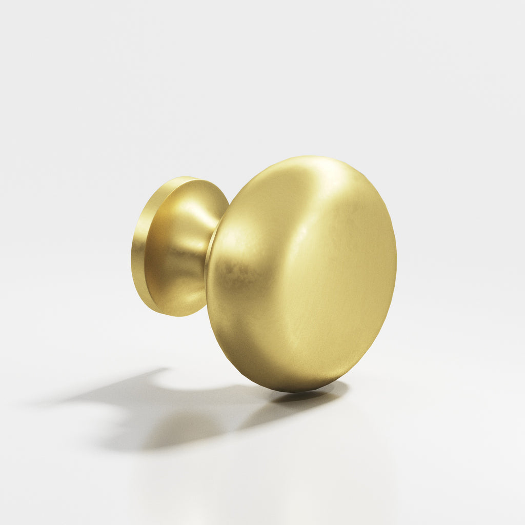 Colonial Bronze Series 190 .75" Round Cabinet Knob Matte Satin Brass / .75"