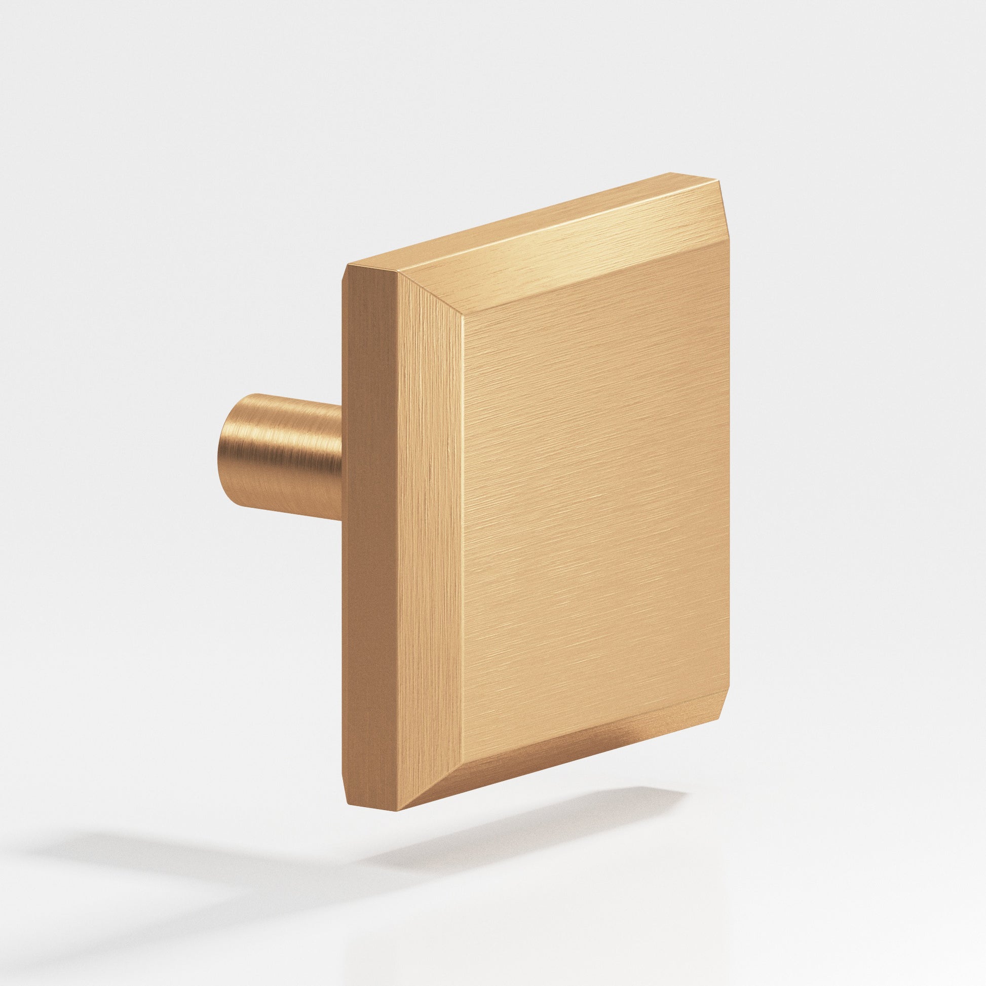 Colonial Bronze Series 126 1.25" Square Beveled Cabinet Knob With Straight Post Matte Satin Bronze / 1.25"