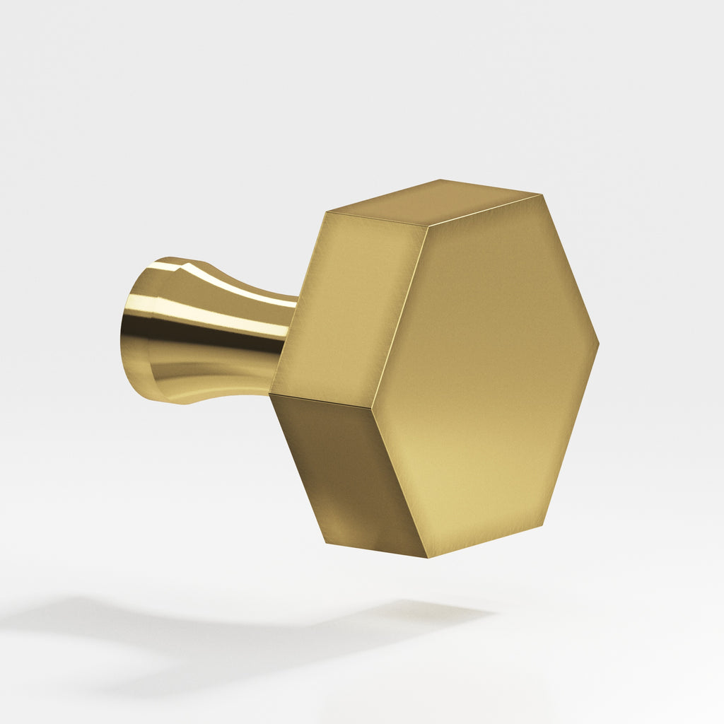 Colonial Bronze Series 130 1" Hexagonal Cabinet Knob With Flared Post Antique Bronze / 1"