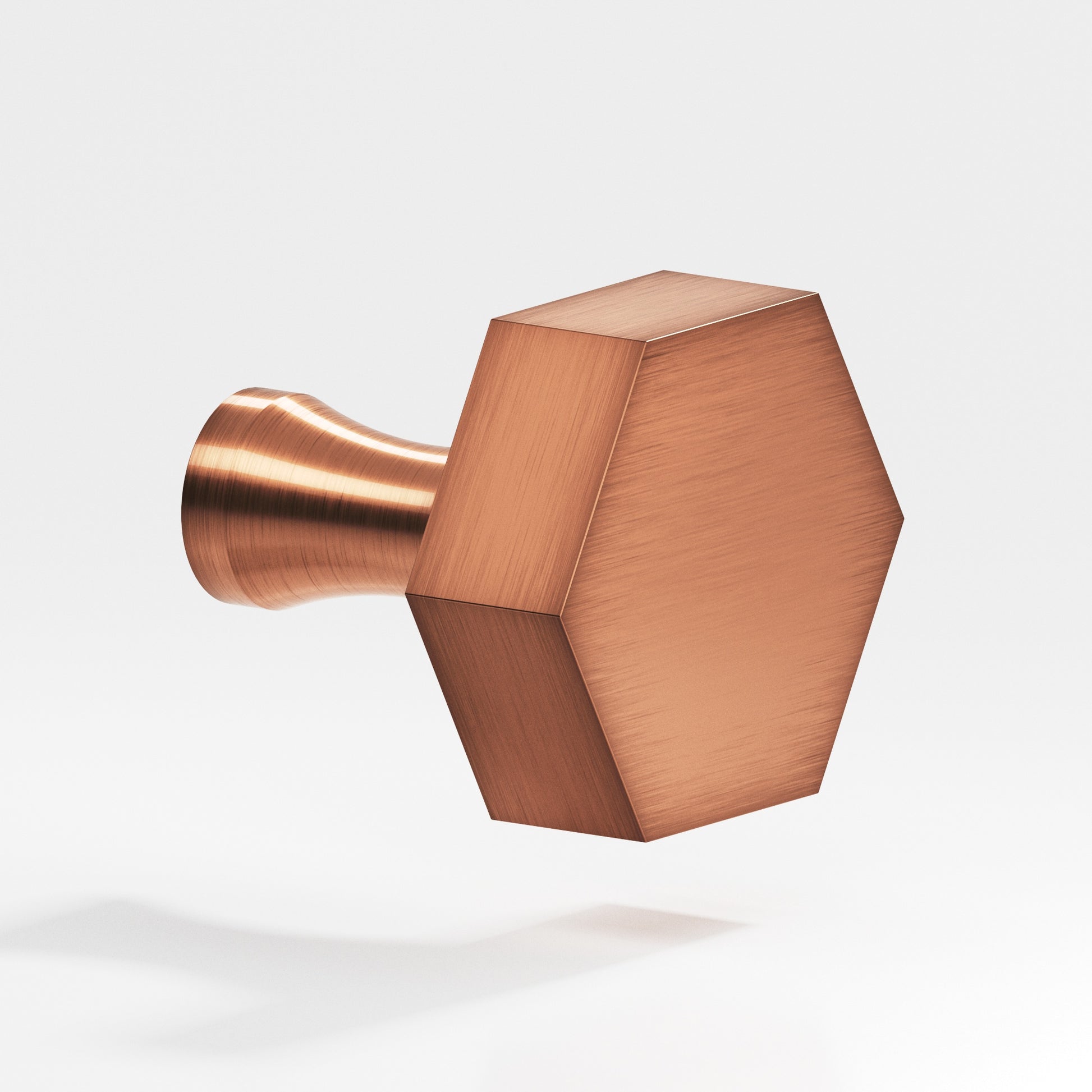 Colonial Bronze Series 132 1.5" Hexagonal Cabinet Knob With Flared Post Antique Copper / 1.5"