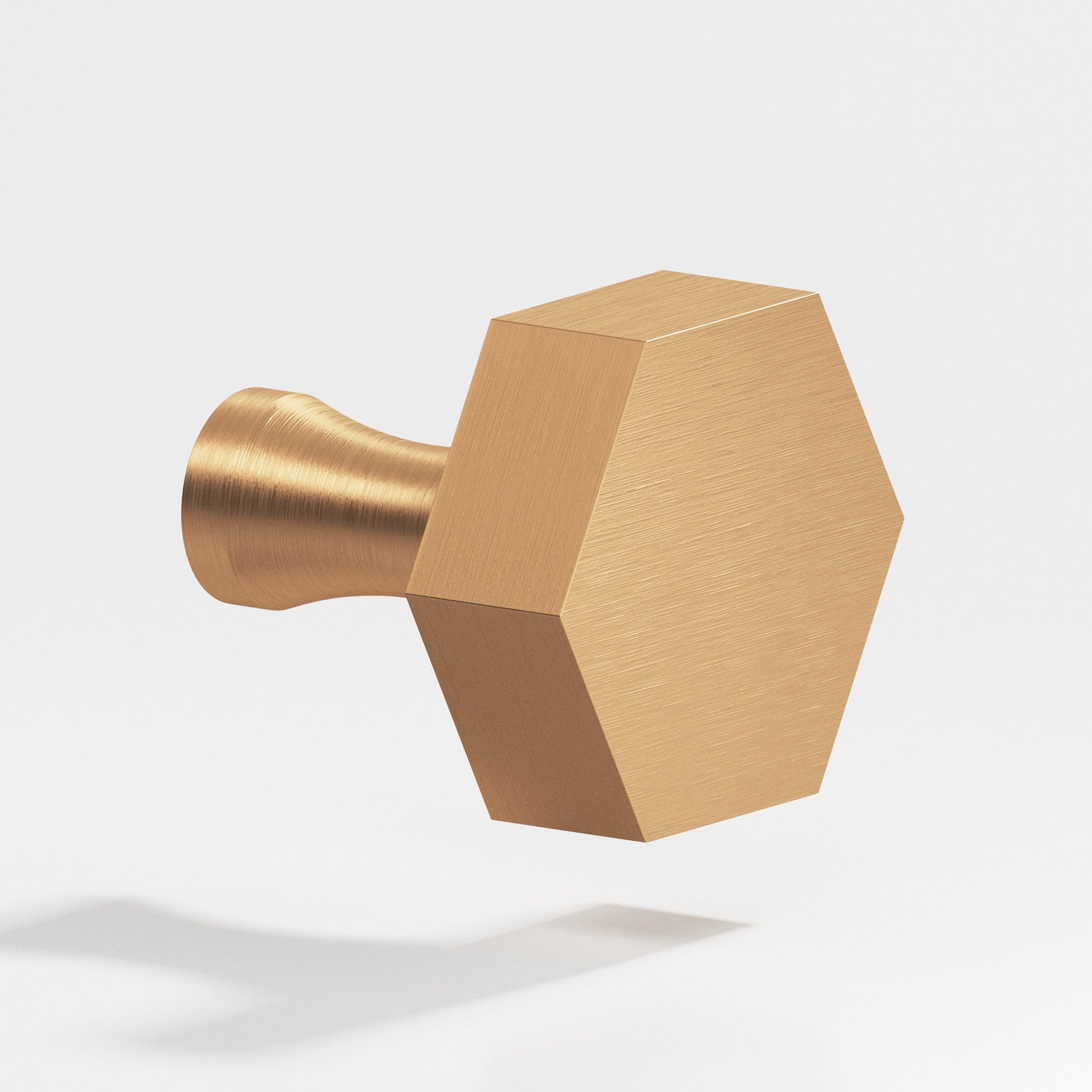 Colonial Bronze Series 130 1" Hexagonal Cabinet Knob With Flared Post Matte Satin Bronze / 1"