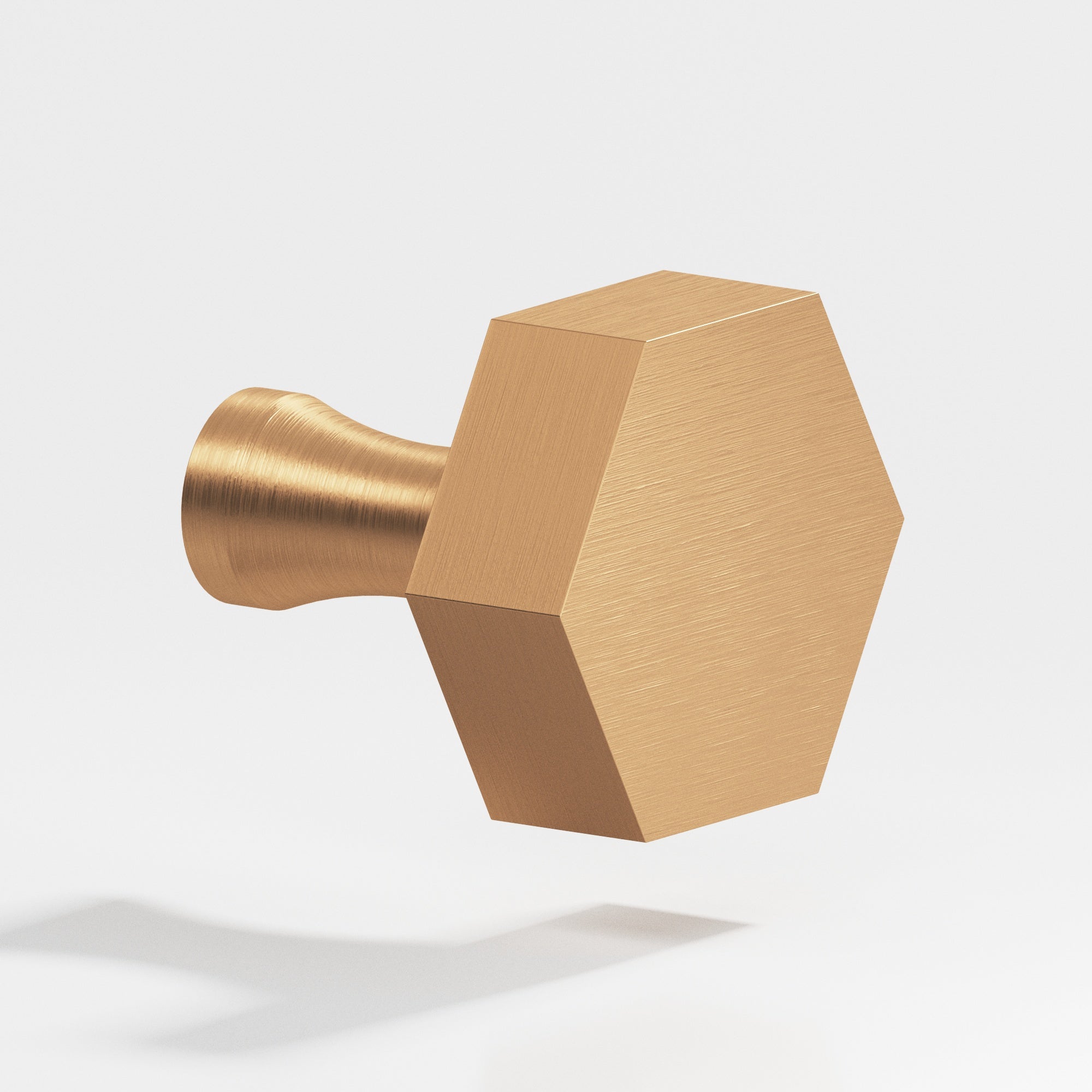 Colonial Bronze Series 130 1" Hexagonal Cabinet Knob With Flared Post Matte Satin Bronze / 1"