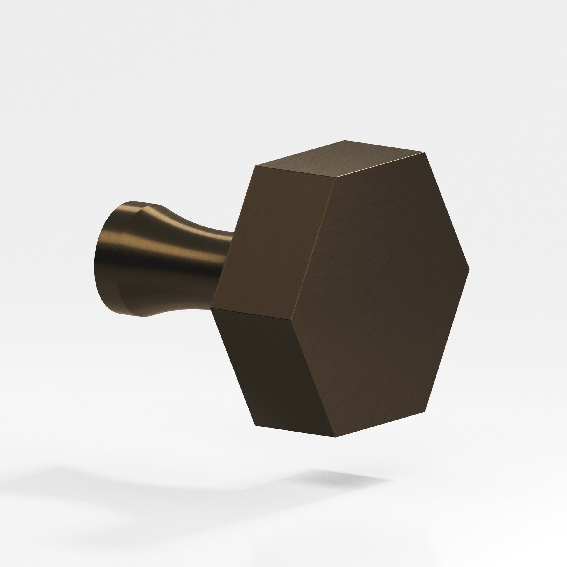 Colonial Bronze Series 130 1" Hexagonal Cabinet Knob With Flared Post Oil Rubbed Bronze / 1"