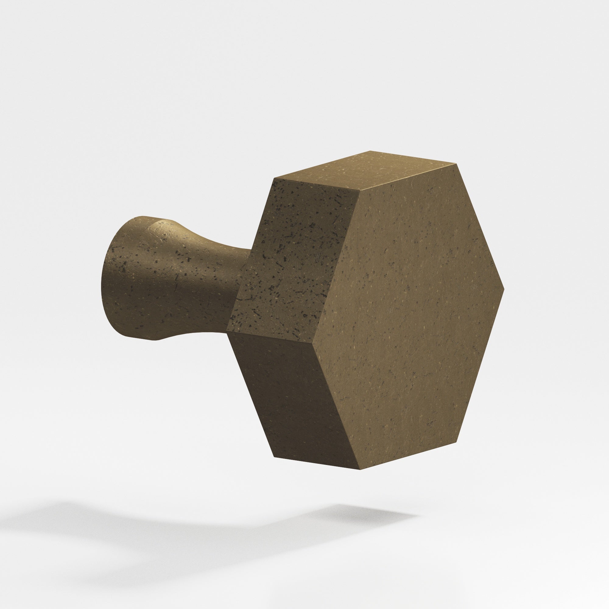 Colonial Bronze Series 130 1" Hexagonal Cabinet Knob With Flared Post Distressed Oil Rubbed Bronze / 1"