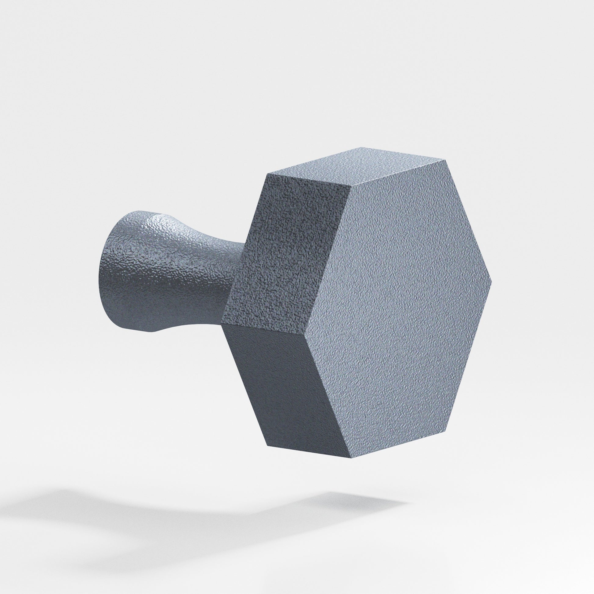 Colonial Bronze Series 130 1" Hexagonal Cabinet Knob With Flared Post Frost Chrome™ / 1"